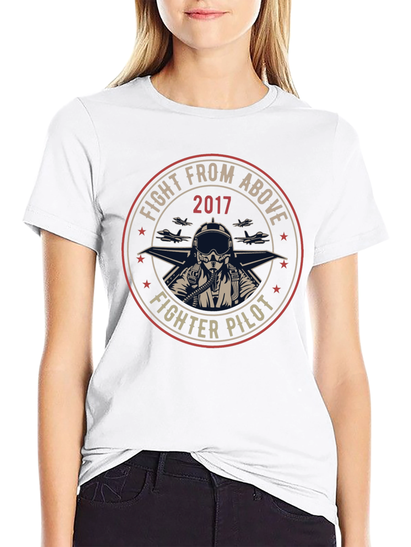 Fighter Pilot Graphic T-Shirt - Fight From Above 2017