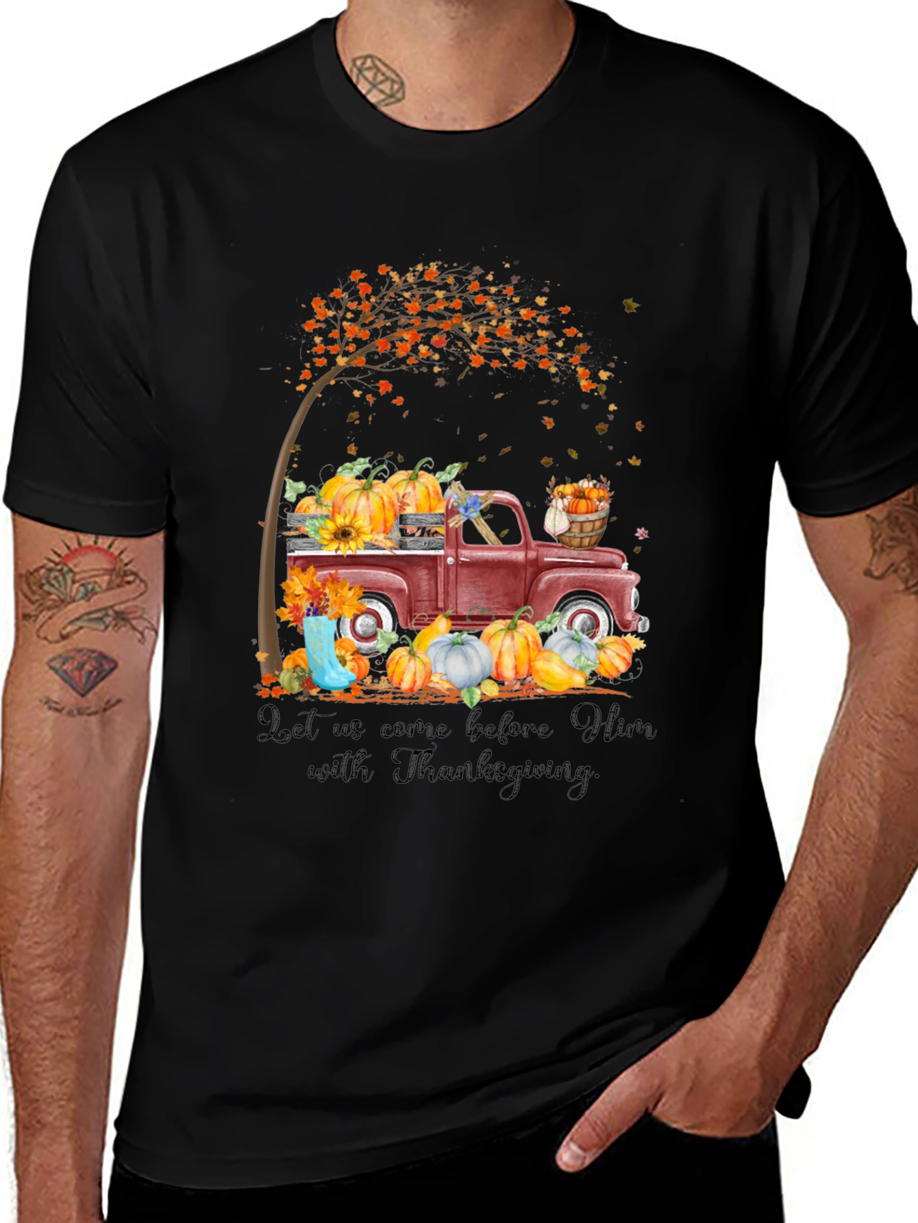 Thanksgiving Truck Tee - Autumn Harvest