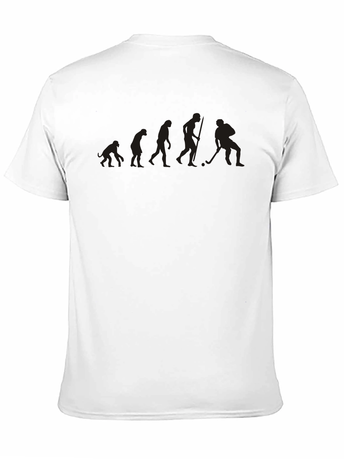 Hockey Evolution Graphic Tee - Black Cotton T-Shirt