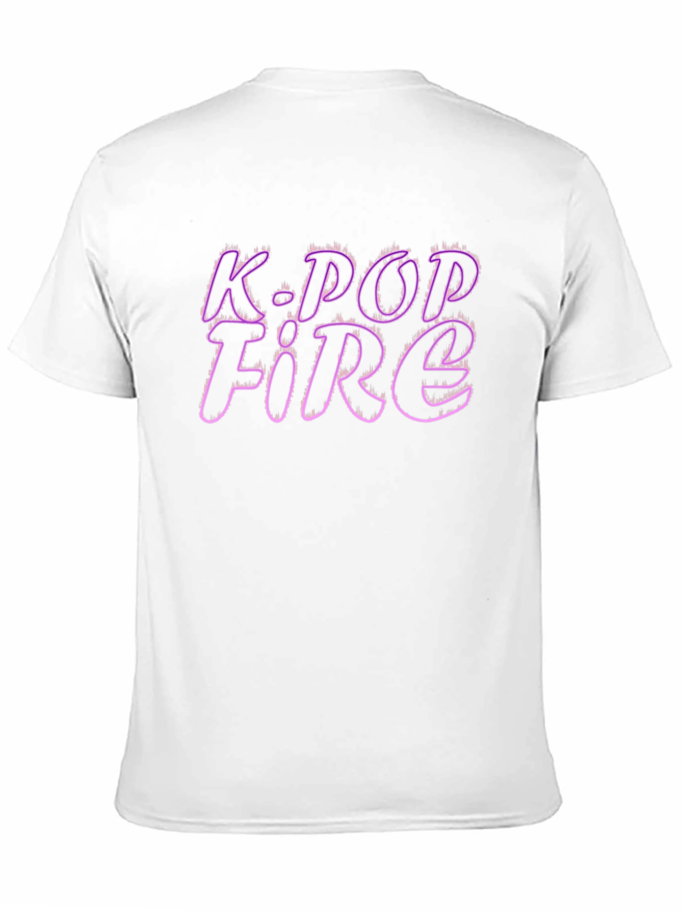 K-Pop Fire Graphic Tee - Stylish Black T-Shirt
