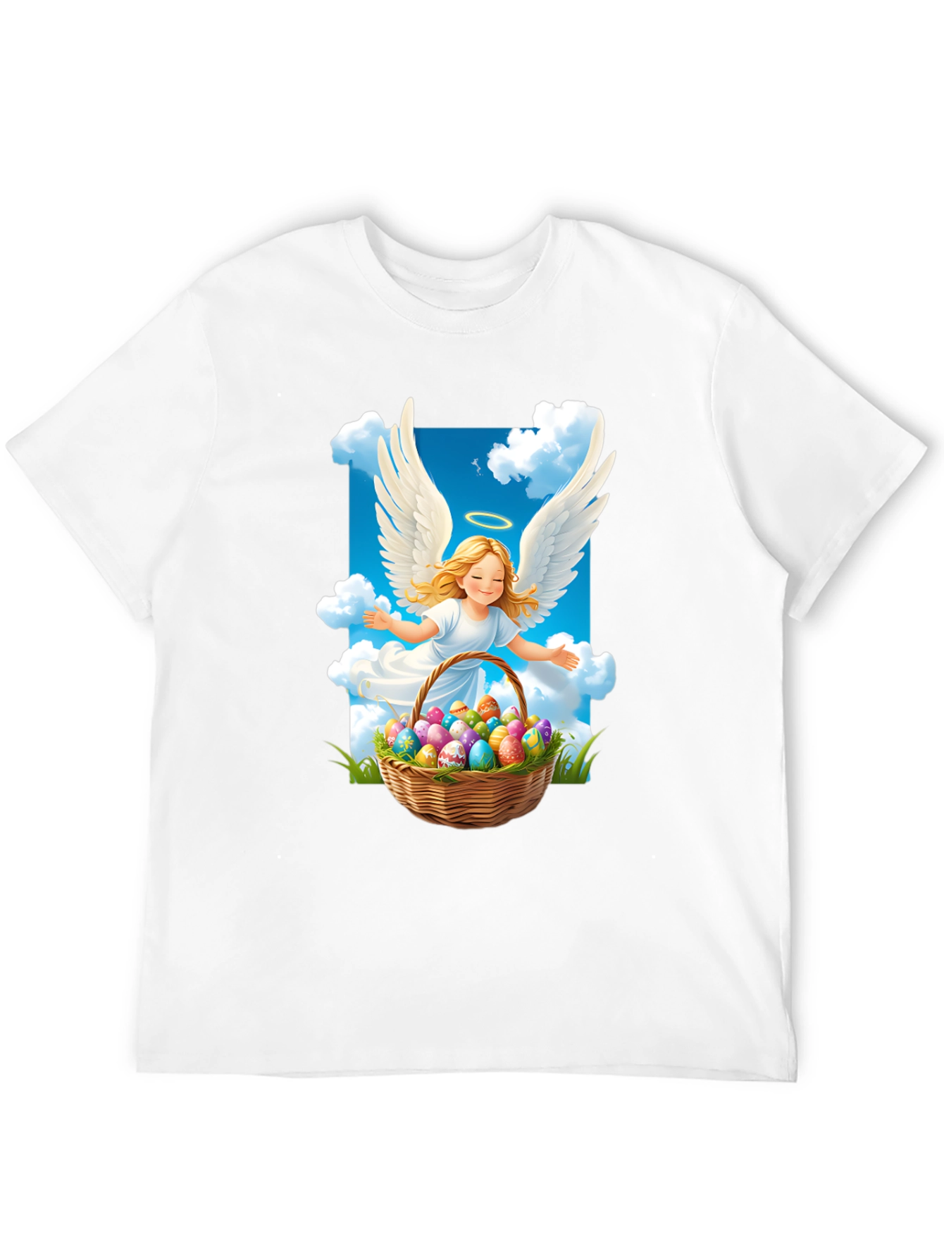 Angel Easter Egg Basket T-Shirt