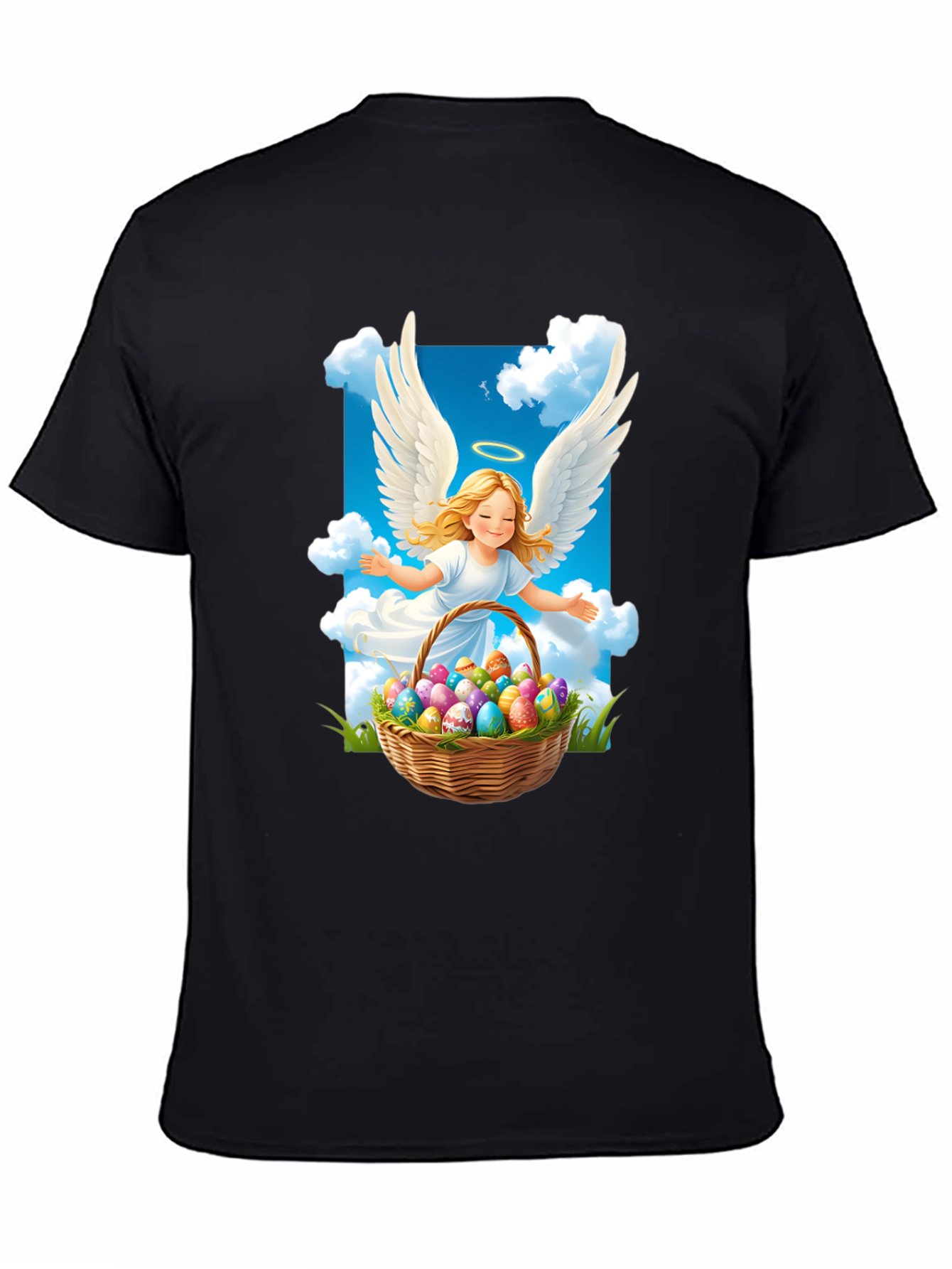 Angel Easter Egg Basket T-Shirt
