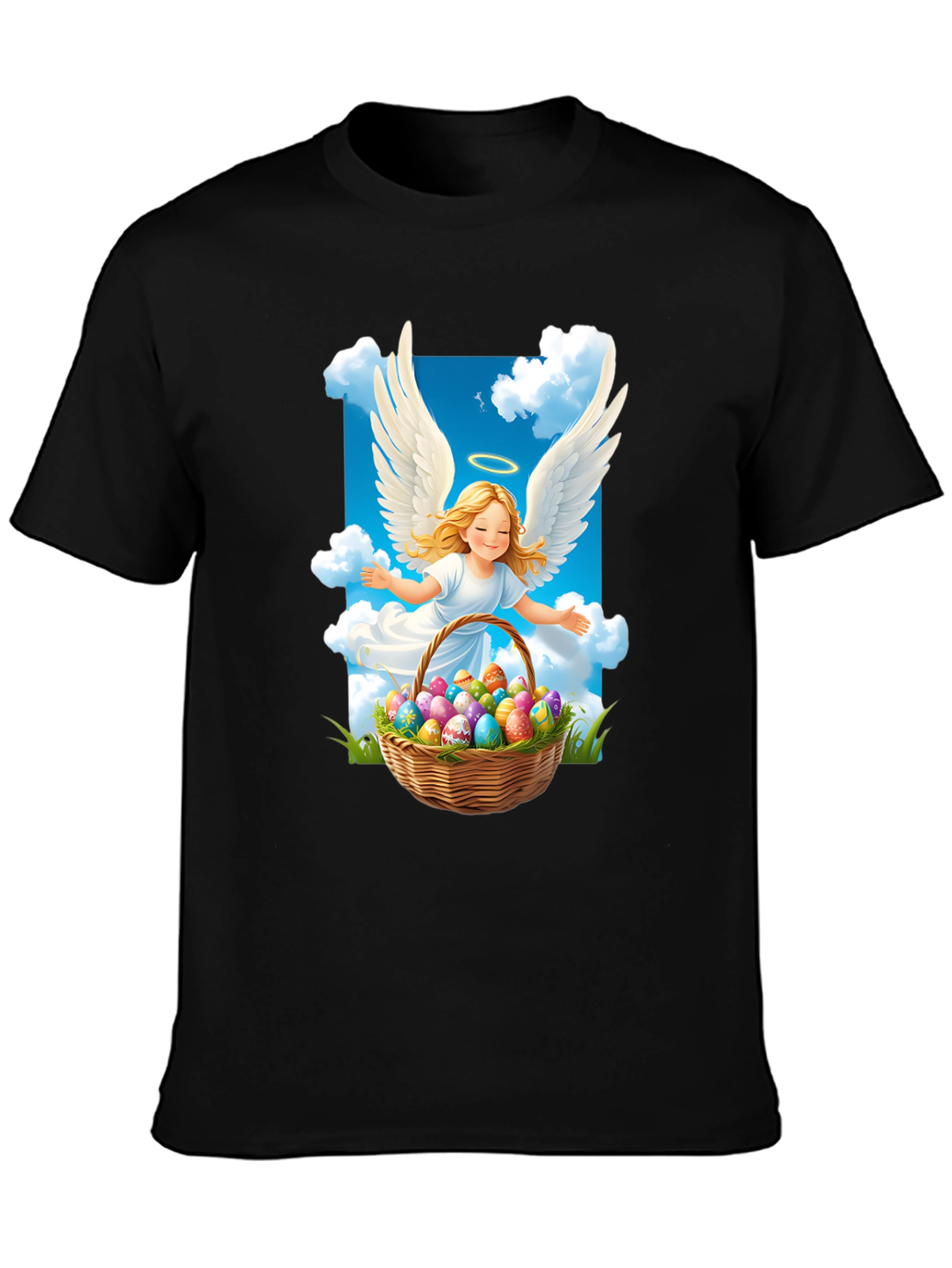 Angel Easter Egg Basket T-Shirt