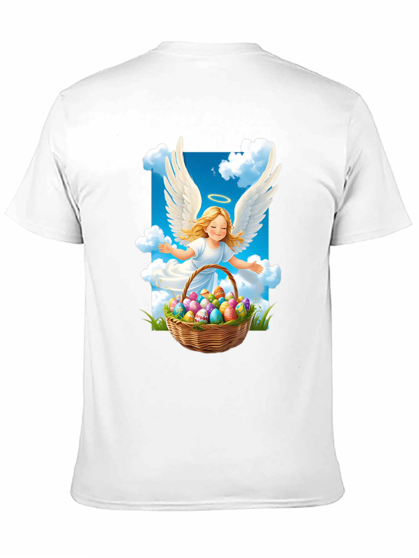 Angel Easter Egg Basket T-Shirt