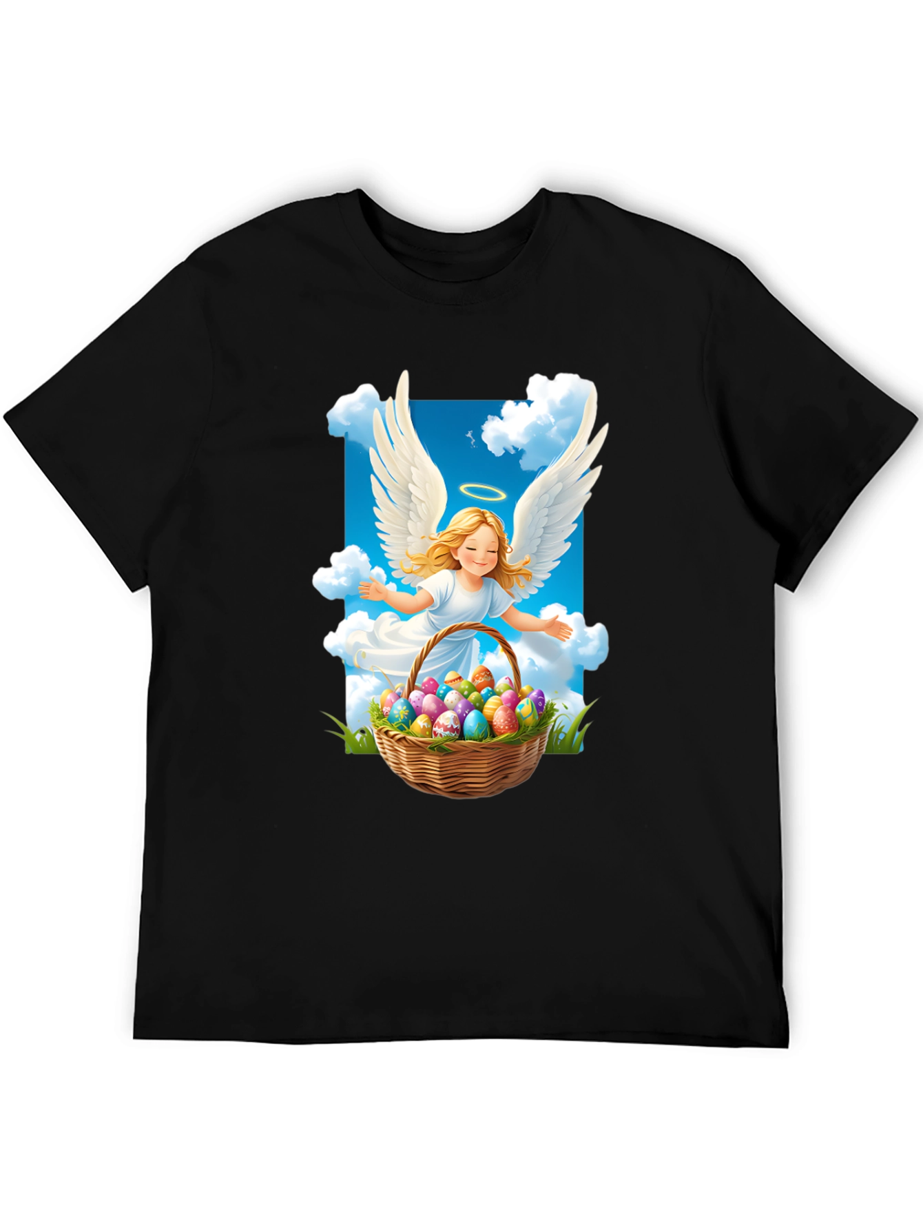 Angel Easter Egg Basket T-Shirt