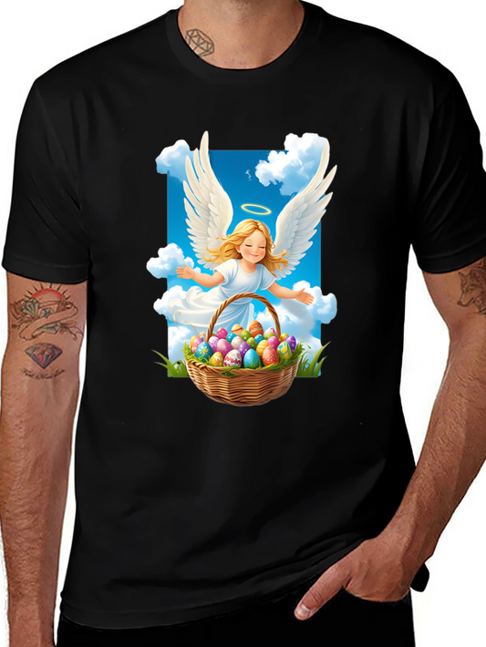 Angel Easter Egg Basket T-Shirt