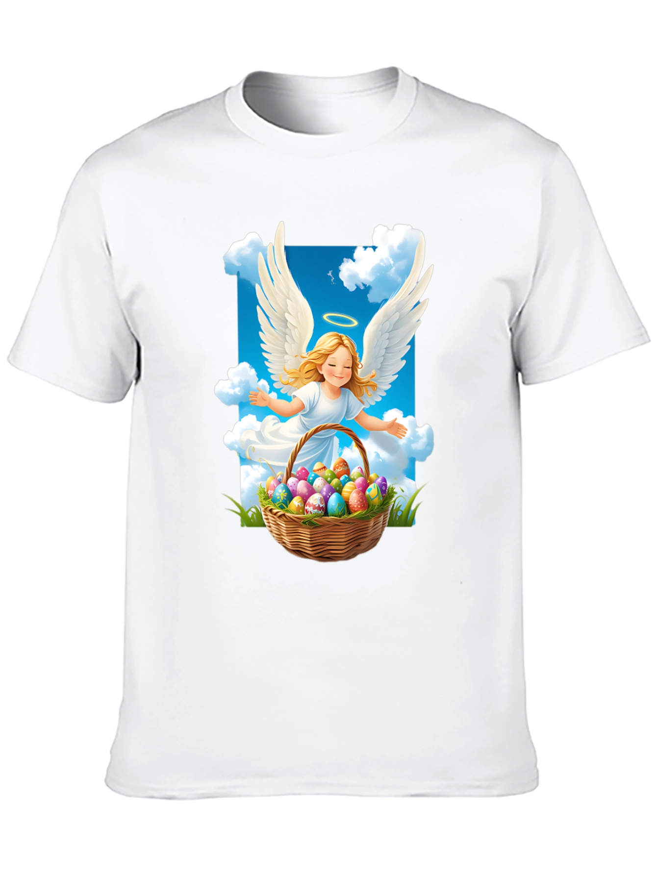 Angel Easter Egg Basket T-Shirt