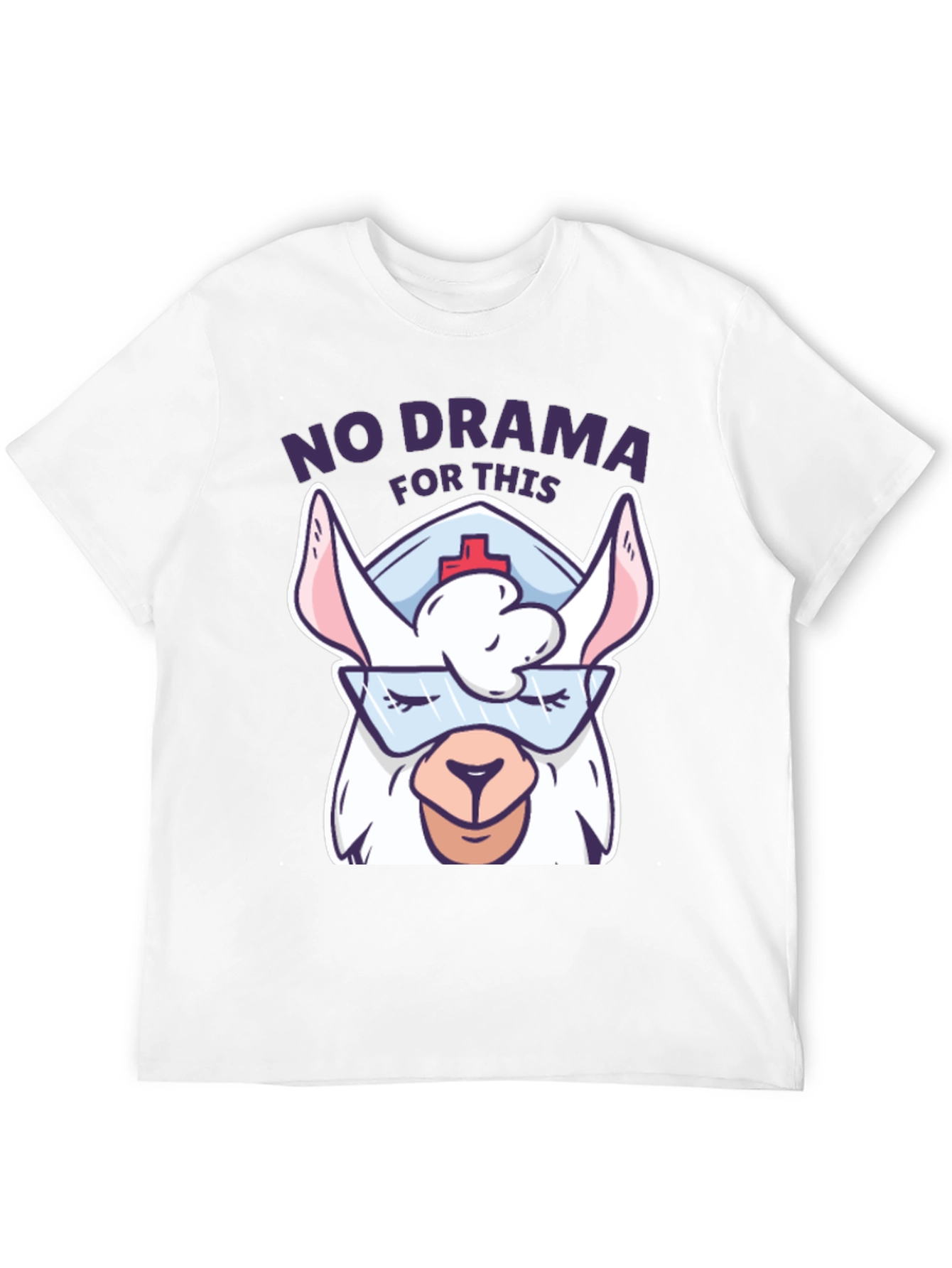 No Drama Llama Nurse T-Shirt - Funny Gift