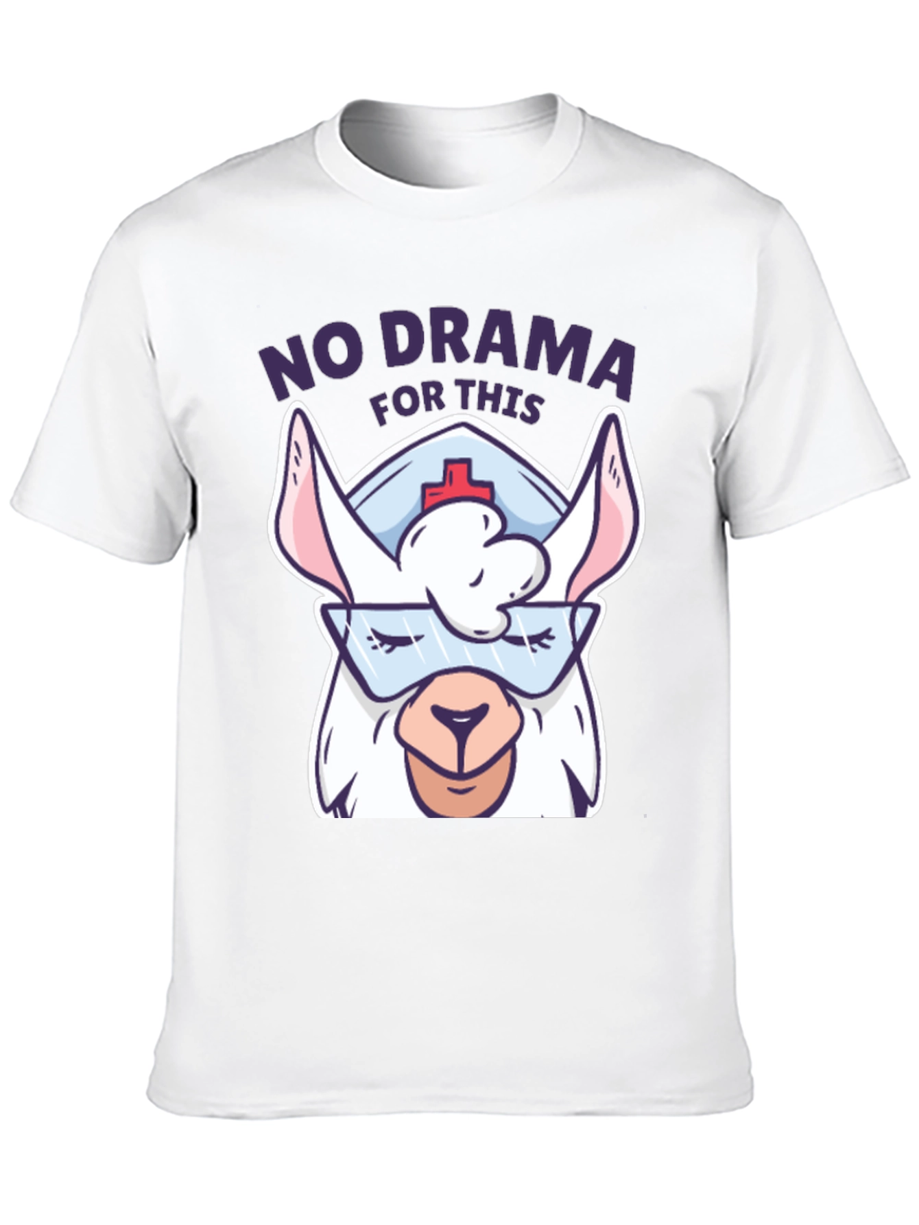 No Drama Llama Nurse T-Shirt - Funny Gift