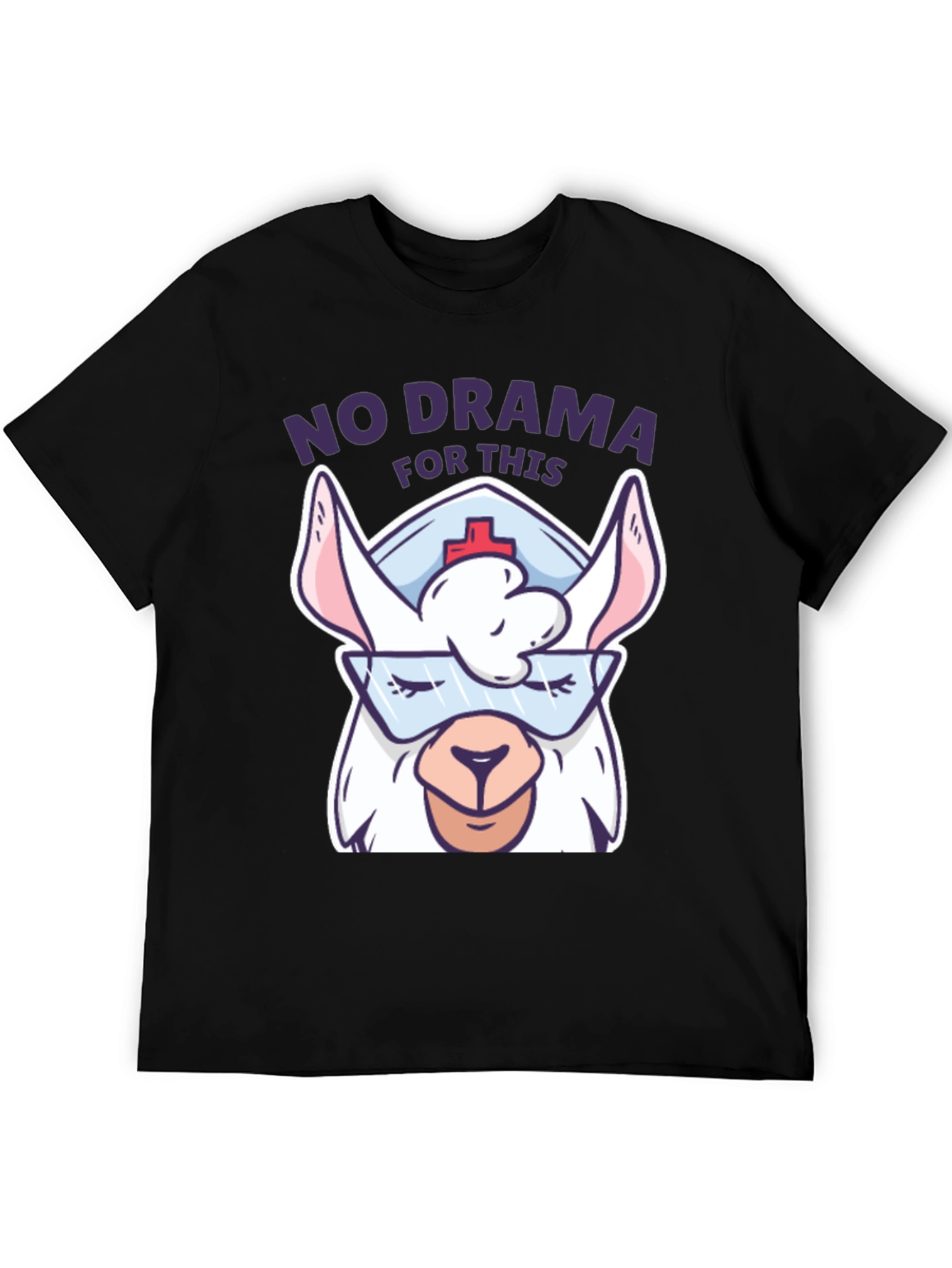 No Drama Llama Nurse T-Shirt - Funny Gift
