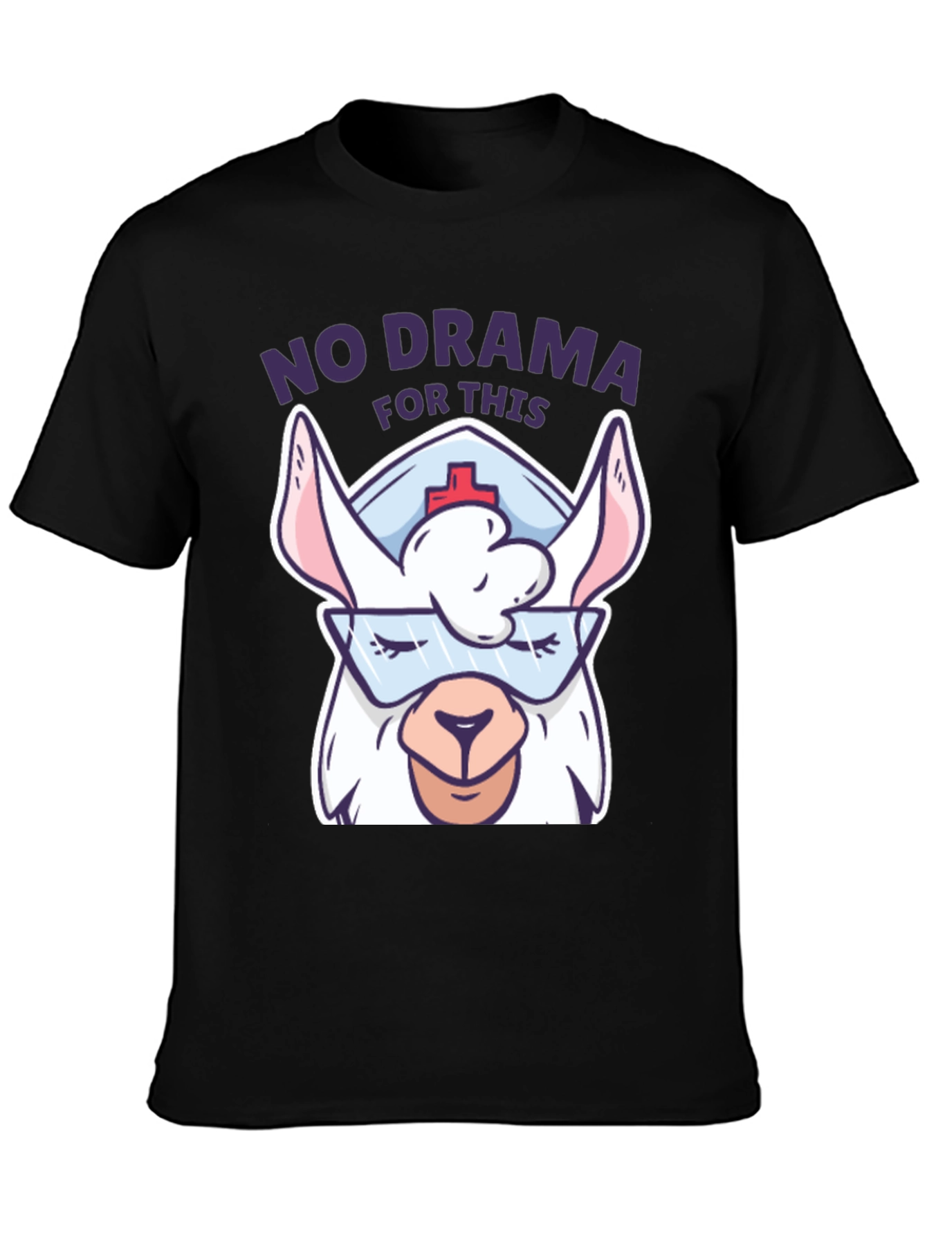 No Drama Llama Nurse T-Shirt - Funny Gift