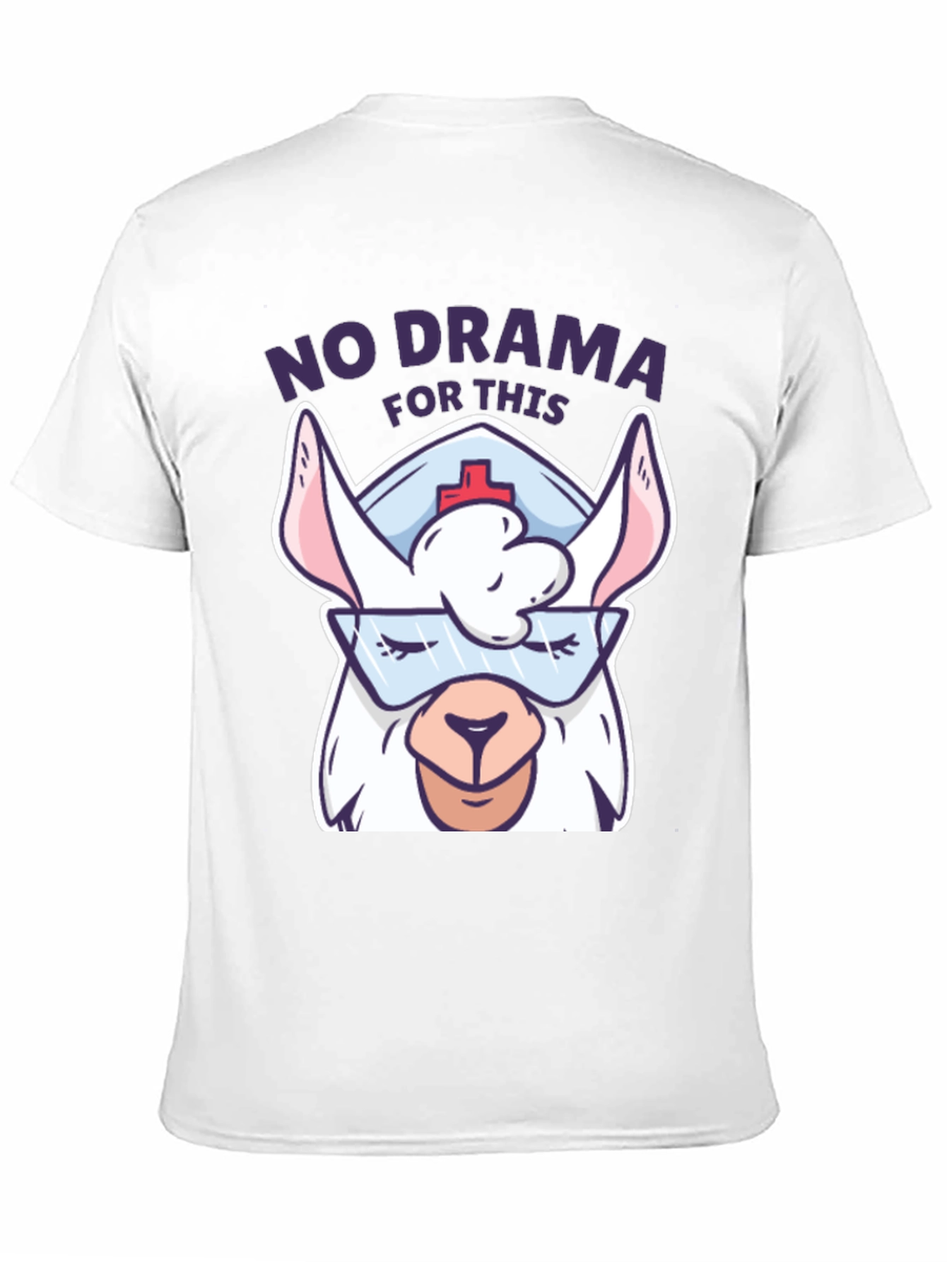 No Drama Llama Nurse T-Shirt - Funny Gift
