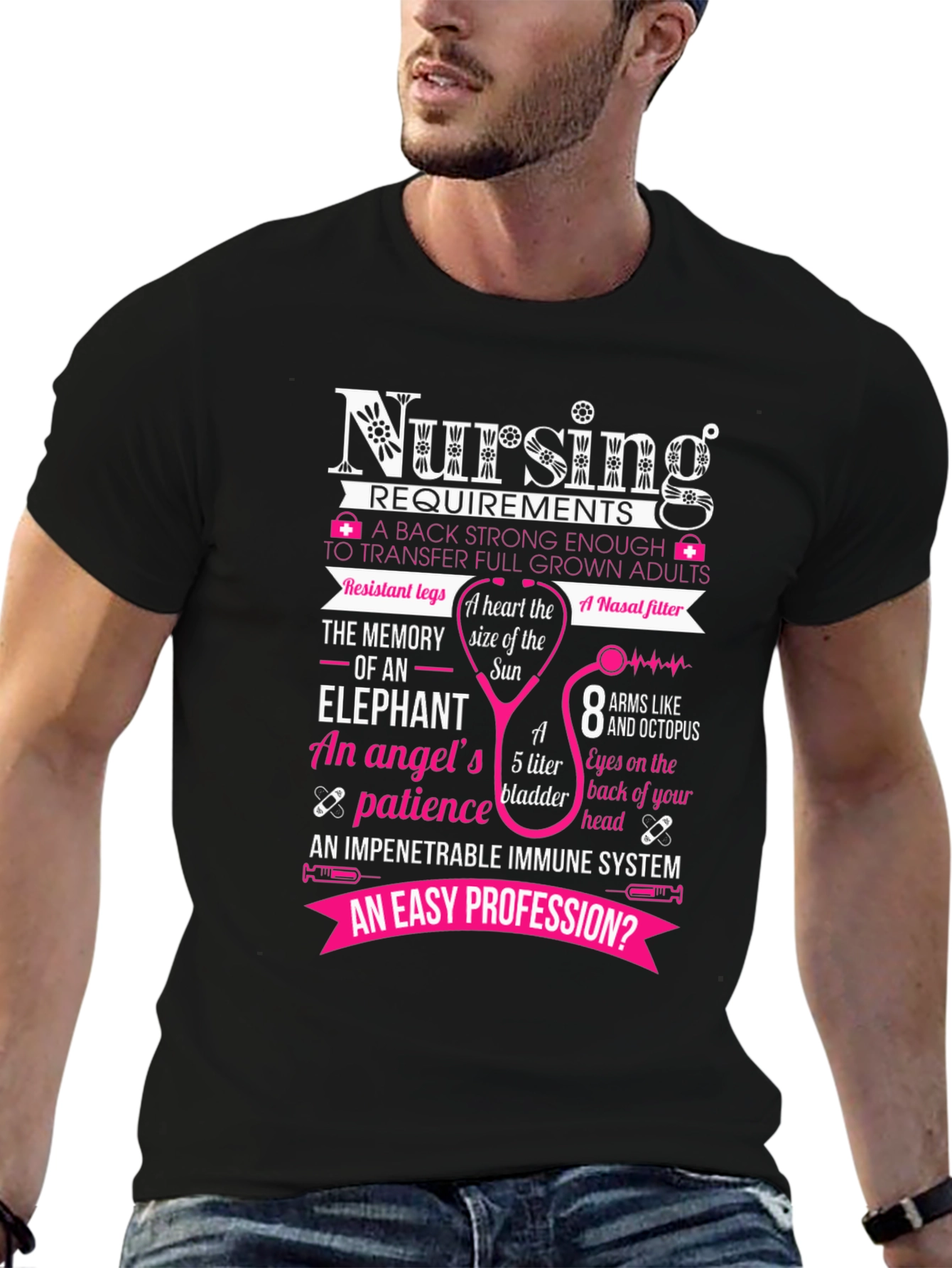 Nursing Requirements Black T-Shirt
