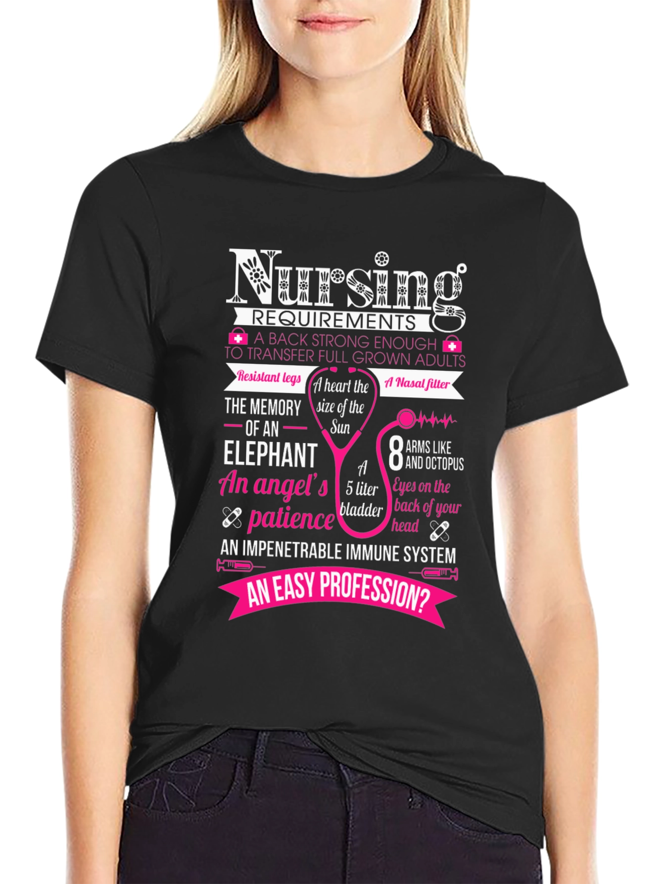 Nursing Requirements Black T-Shirt