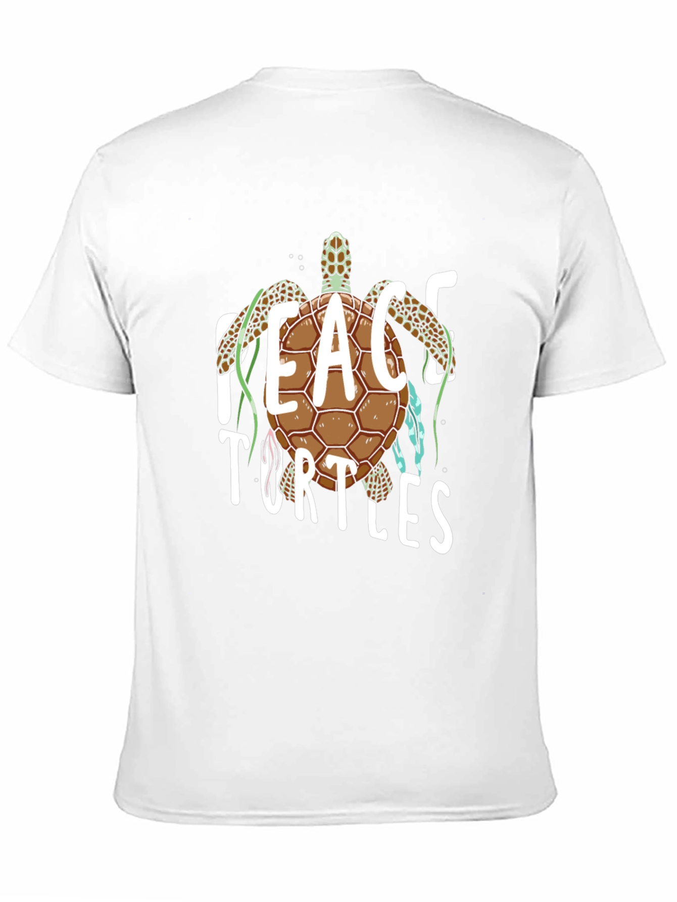 Peace Turtles Graphic Tee - Black
