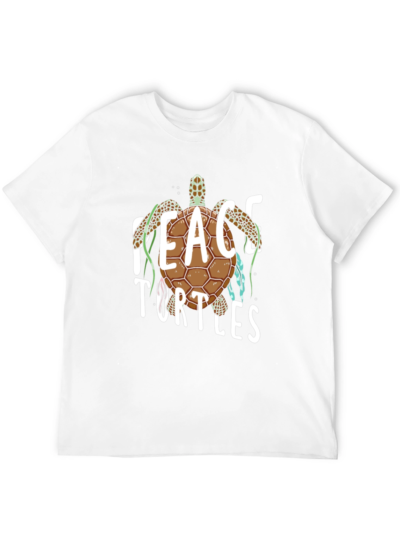 Peace Turtles Graphic Tee - Black