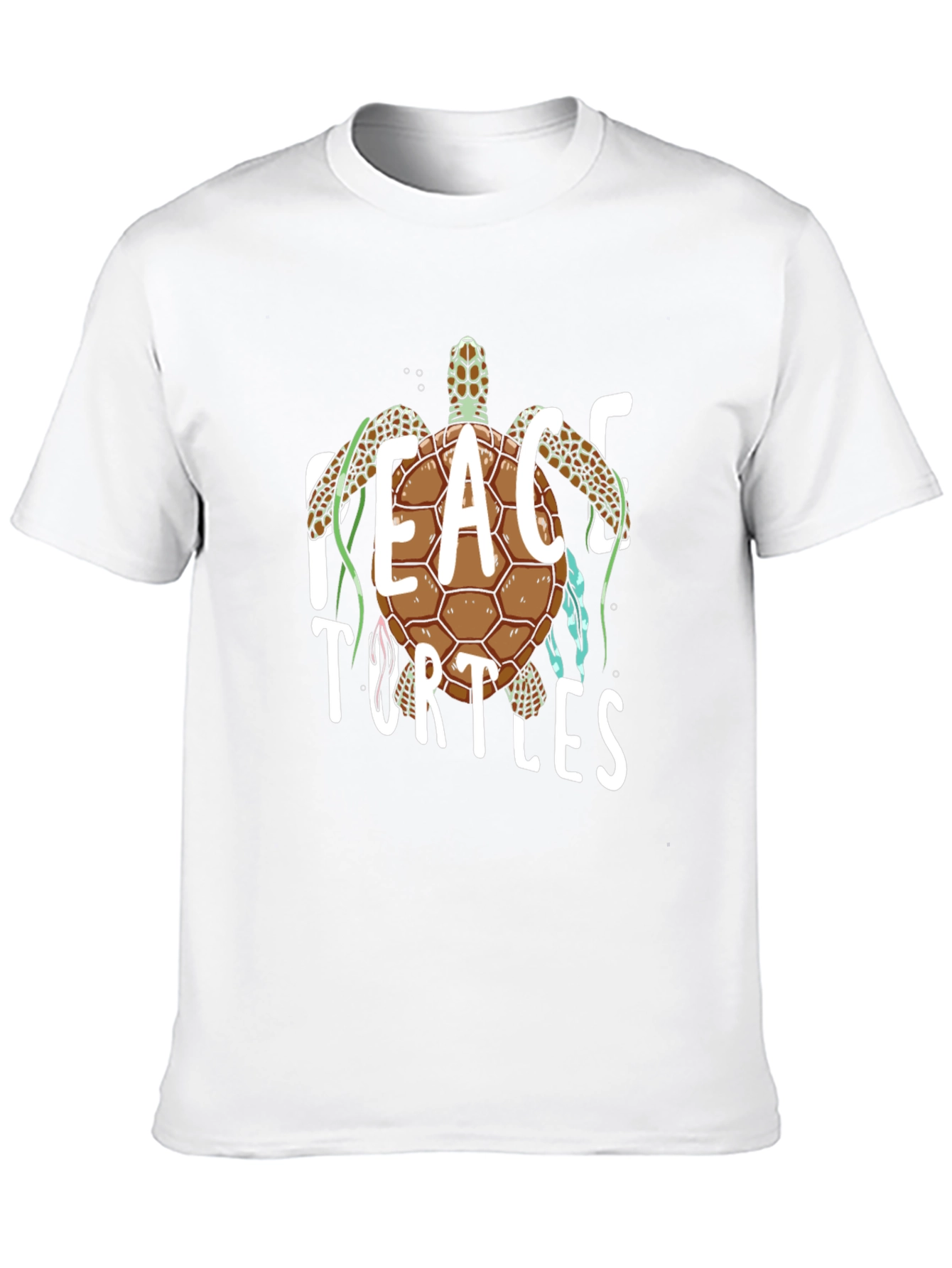Peace Turtles Graphic Tee - Black