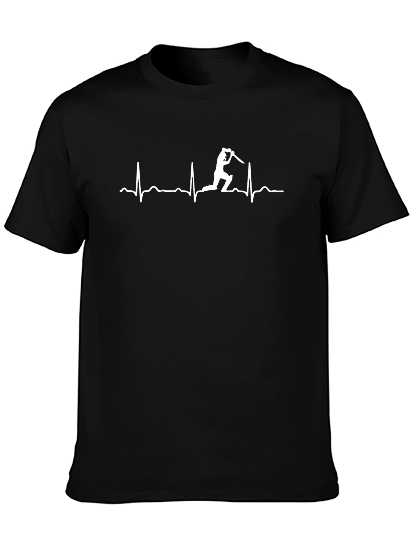 Cricket Heartbeat T-Shirt - Black