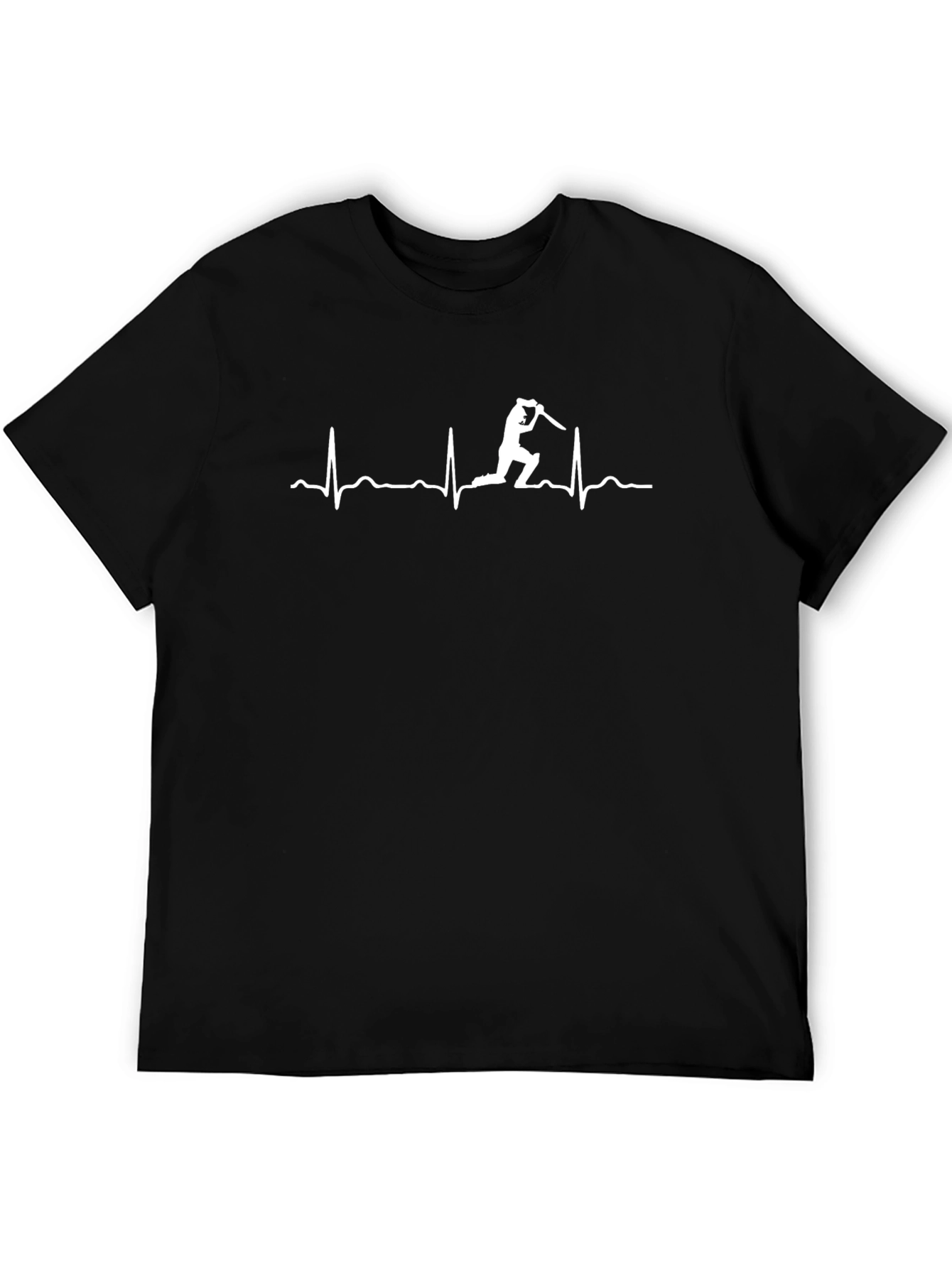 Cricket Heartbeat T-Shirt - Black