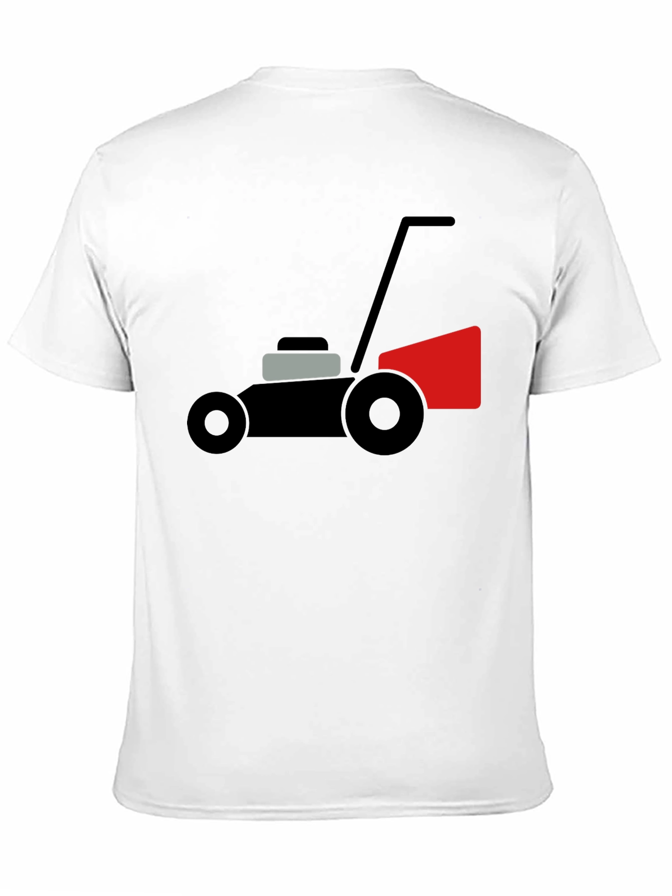 Lawn Mower Graphic Tee - Black Cotton Comfort