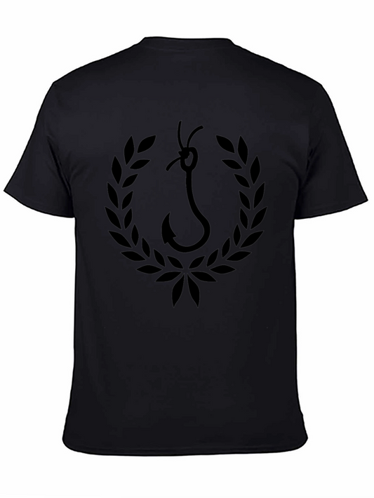 Hook & Laurel Mens Black Graphic T-Shirt
