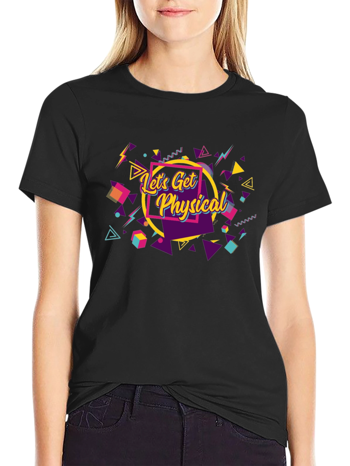 Retro Lets Get Physical Graphic Tee