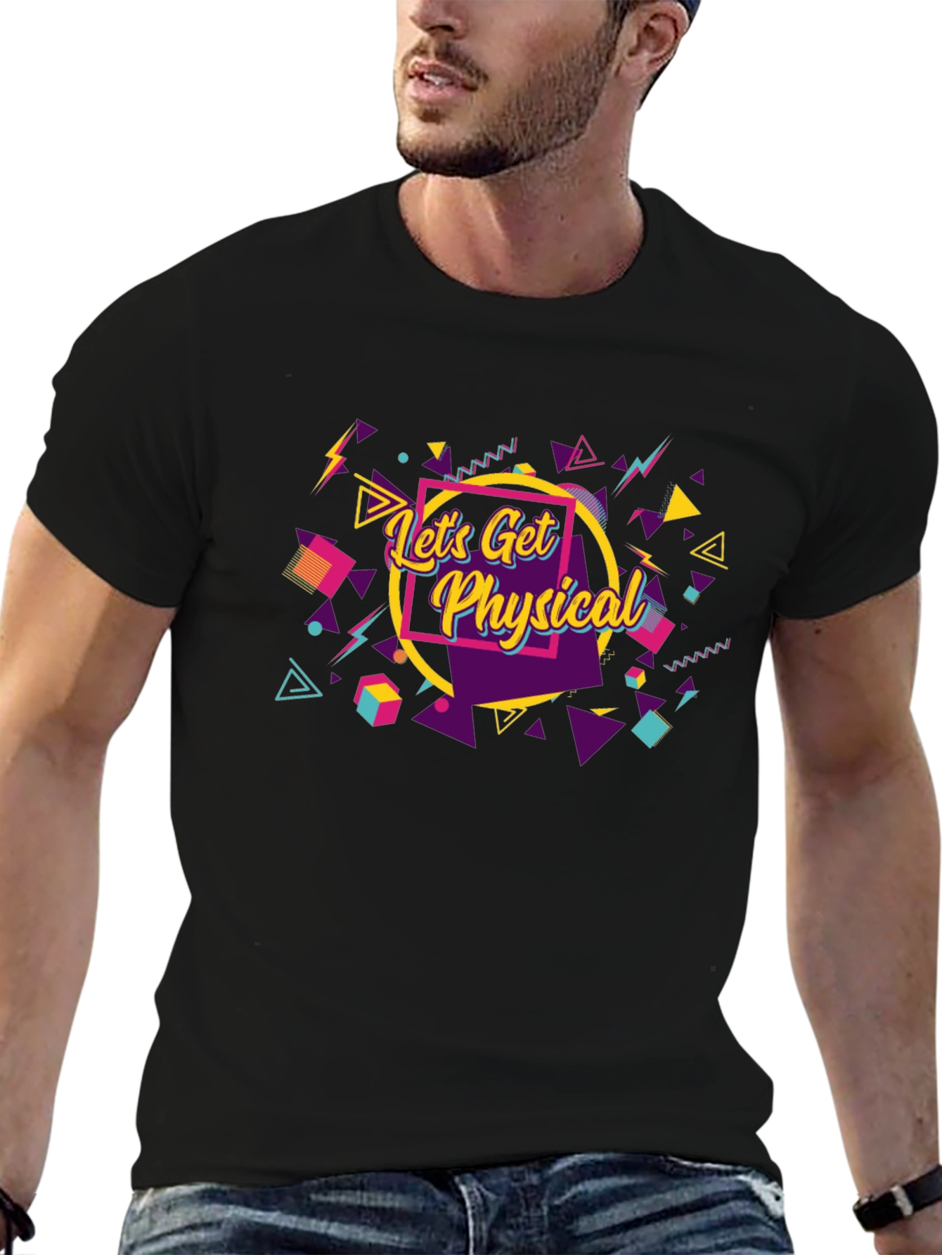 Retro Lets Get Physical Graphic Tee