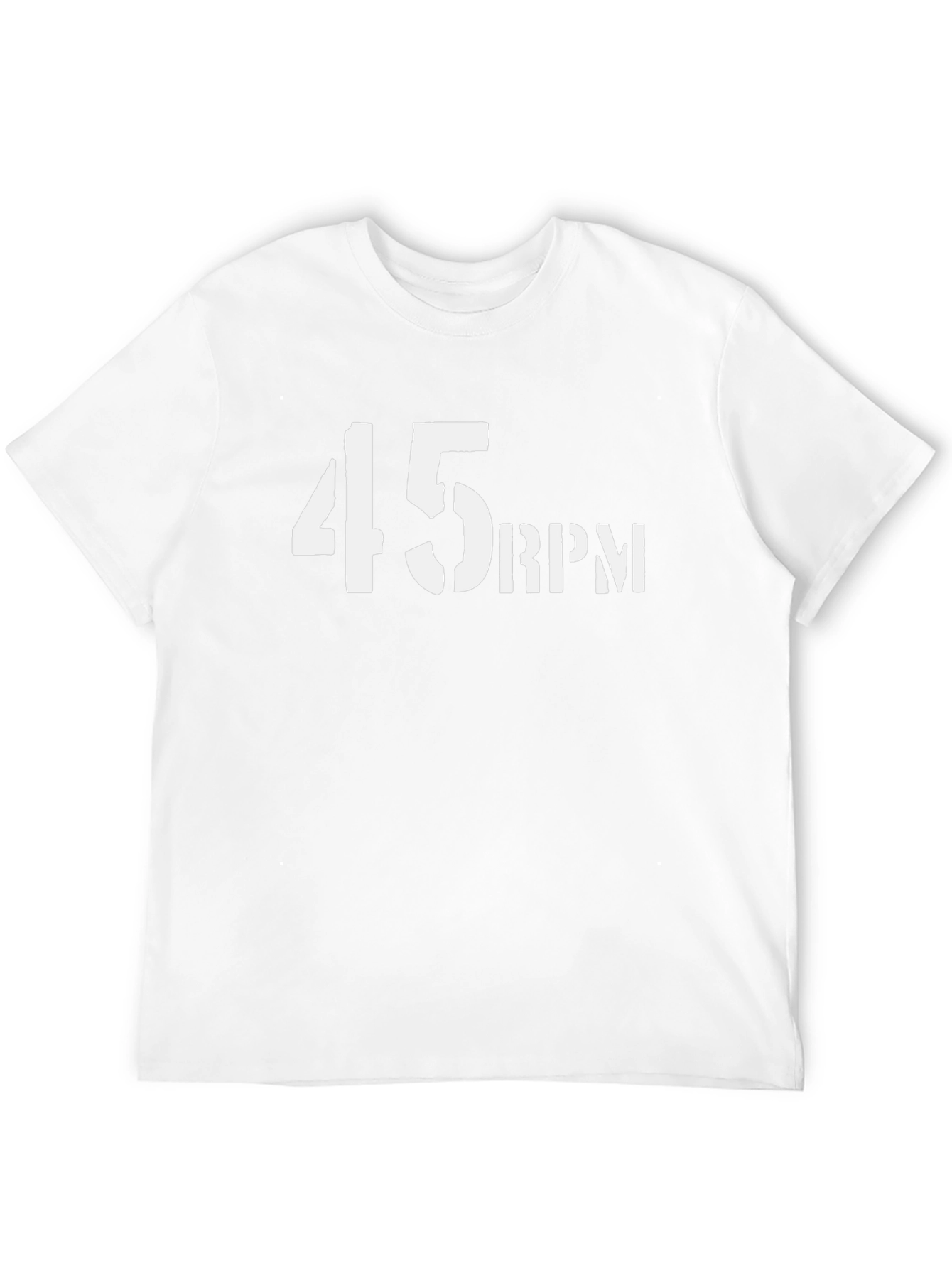 45 RPM Graphic T-Shirt - Retro Music Fan Tee