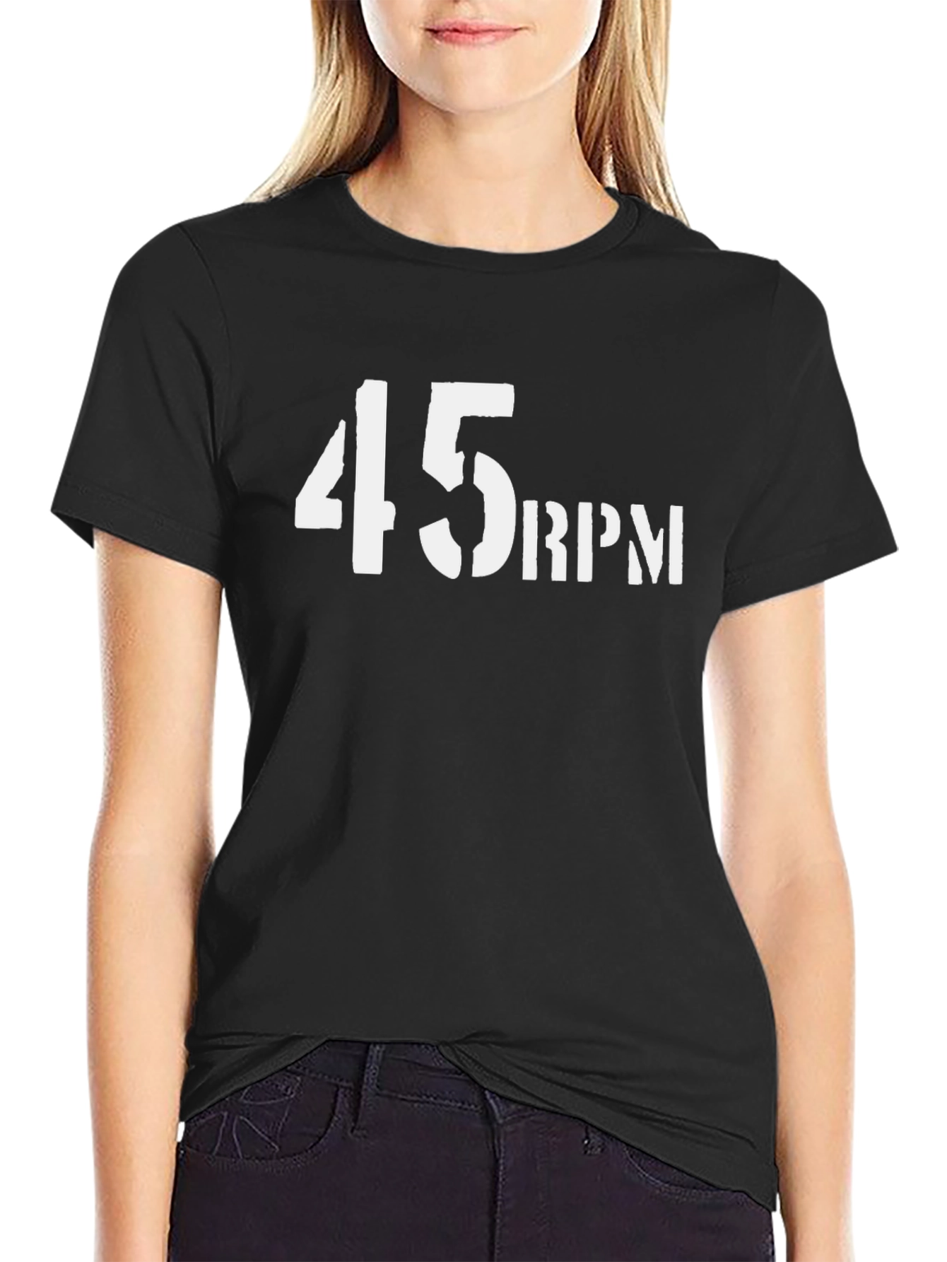 45 RPM Graphic T-Shirt - Retro Music Fan Tee