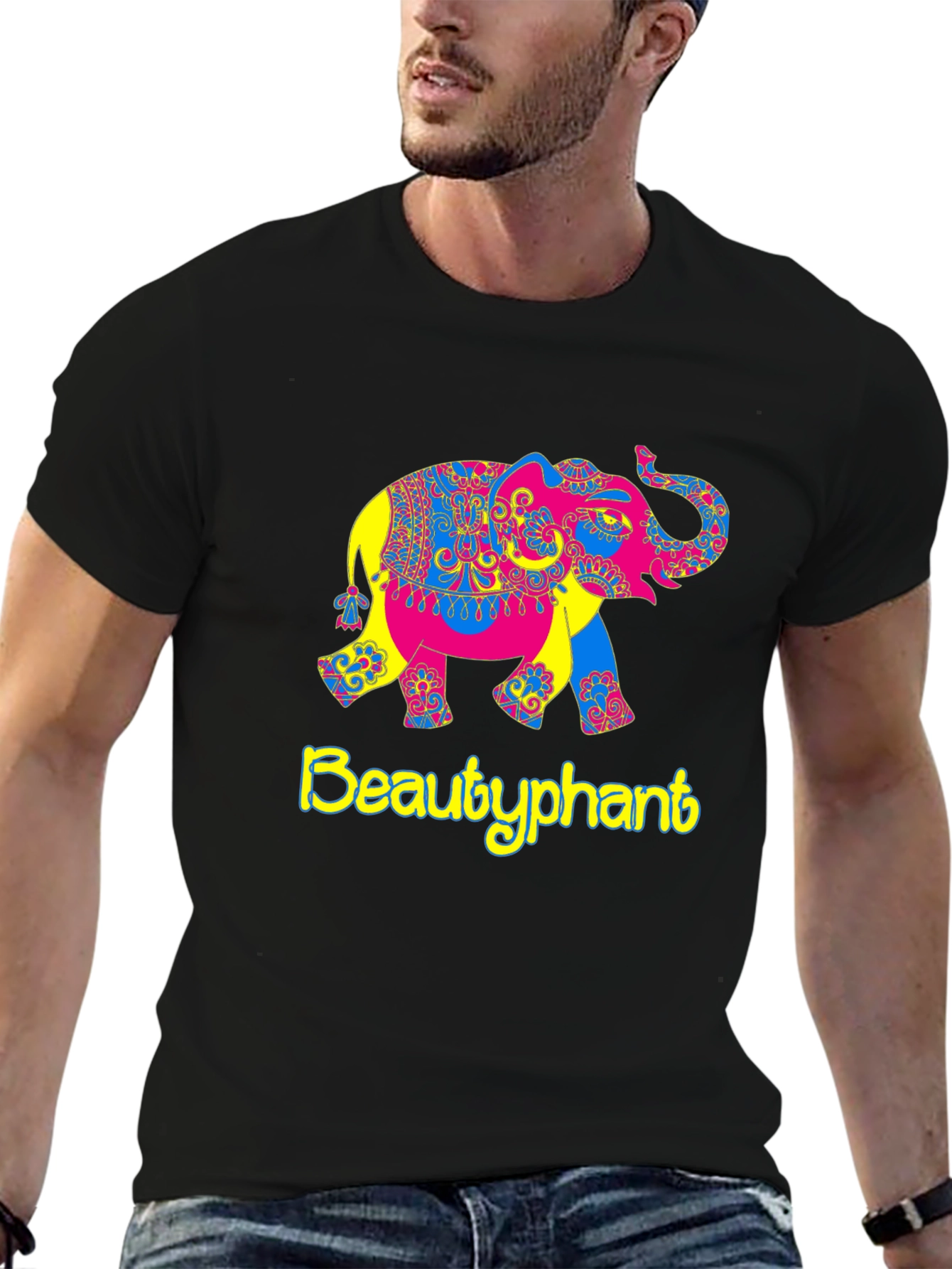 Beautyphant Graphic Tee - Unique Elephant Design