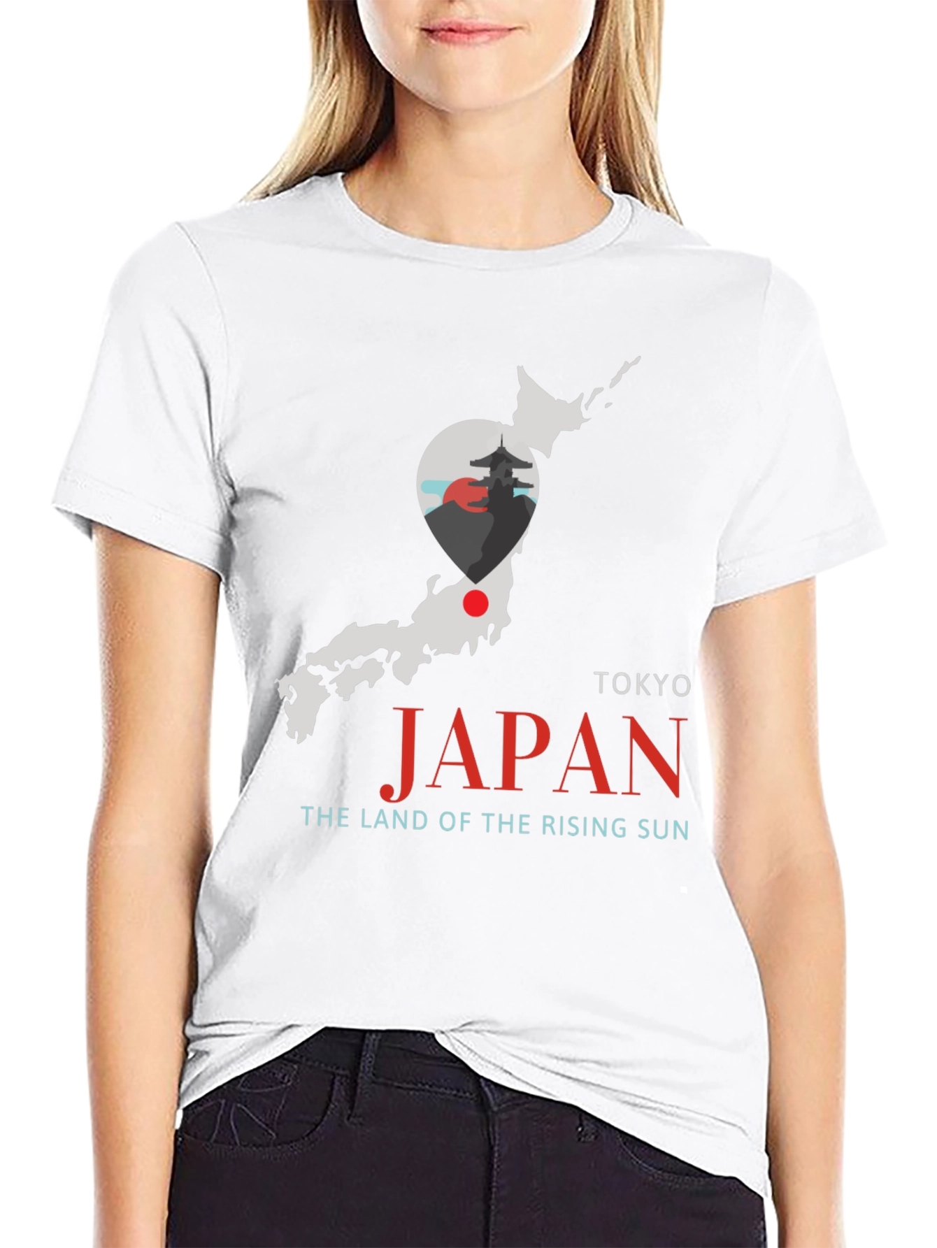 Japan Map T-Shirt - Tokyo Rising Sun Graphic Tee