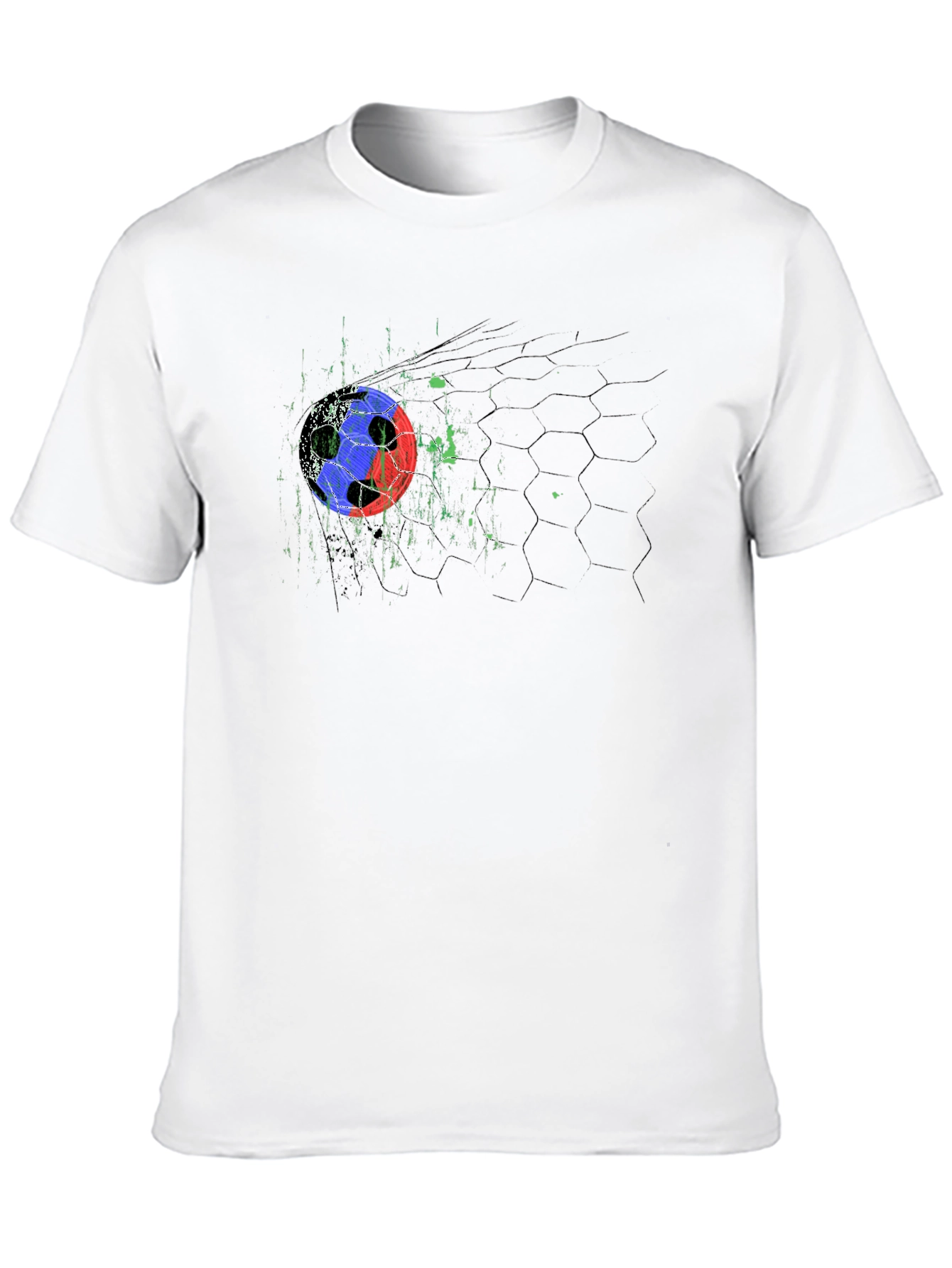 Soccer Goal Graphic Black T-Shirt