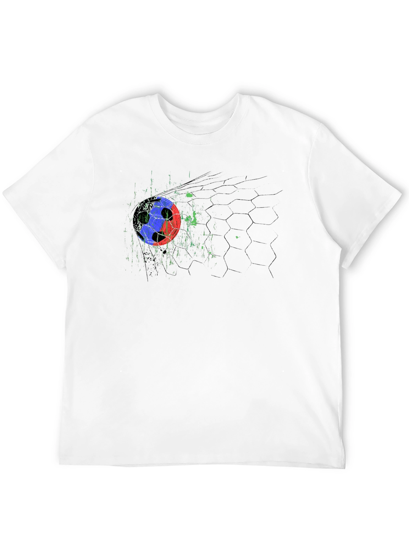 Soccer Goal Graphic Black T-Shirt