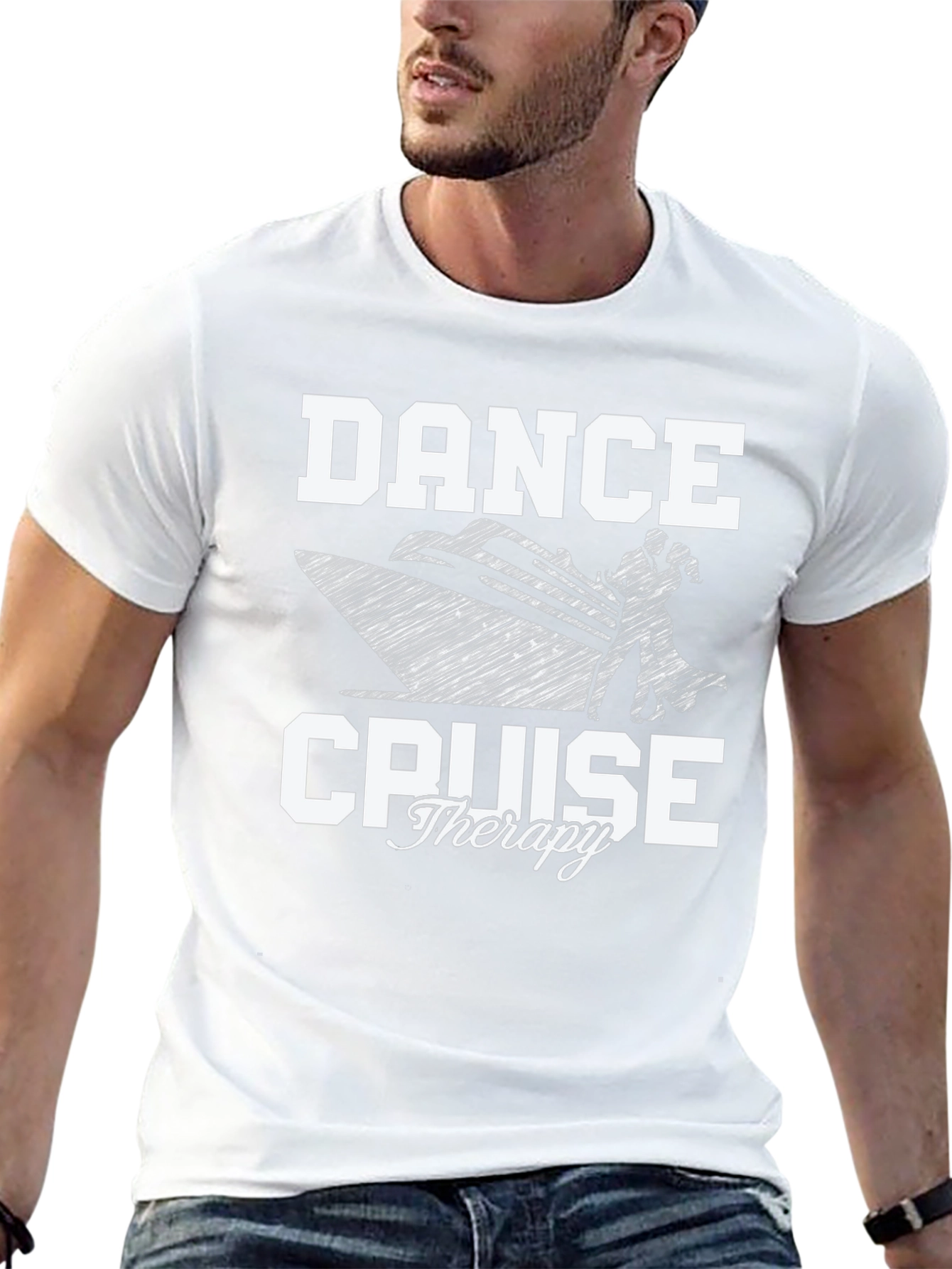 Dance Cruise Therapy T-Shirt - Black Cotton Tee