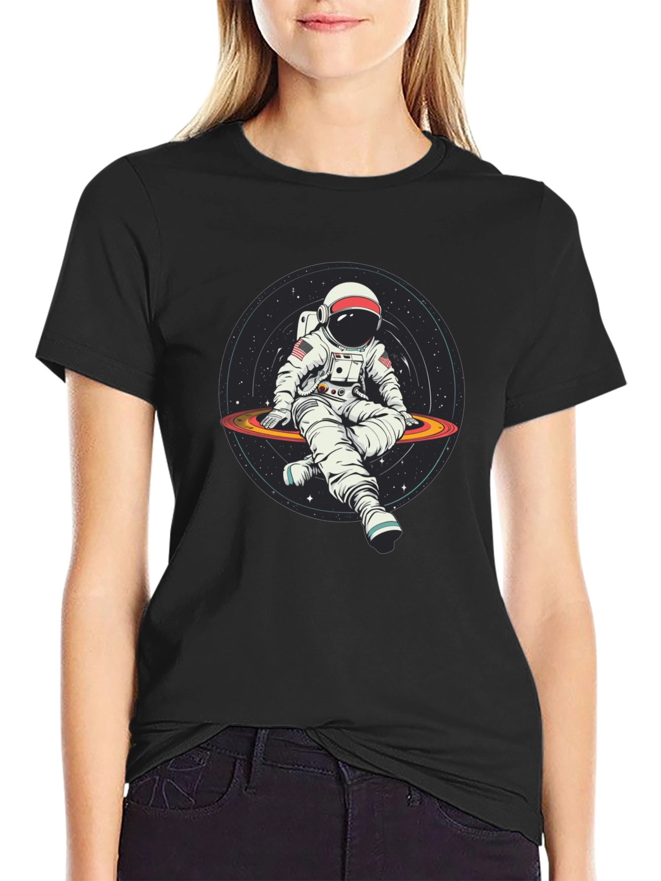 Astronaut Galaxy T-Shirt - Space Explorer Tee