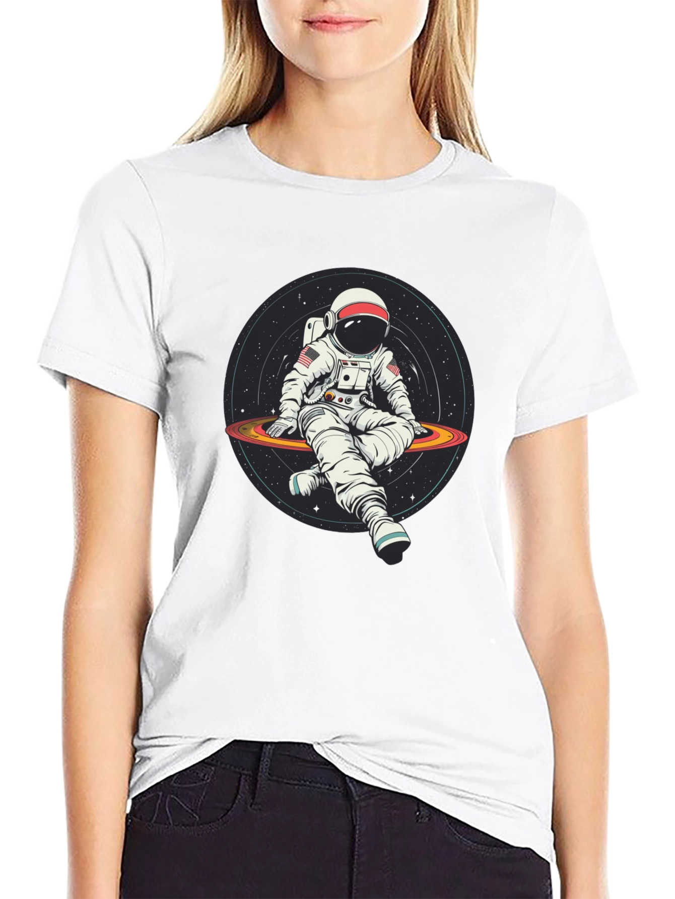 Astronaut Galaxy T-Shirt - Space Explorer Tee