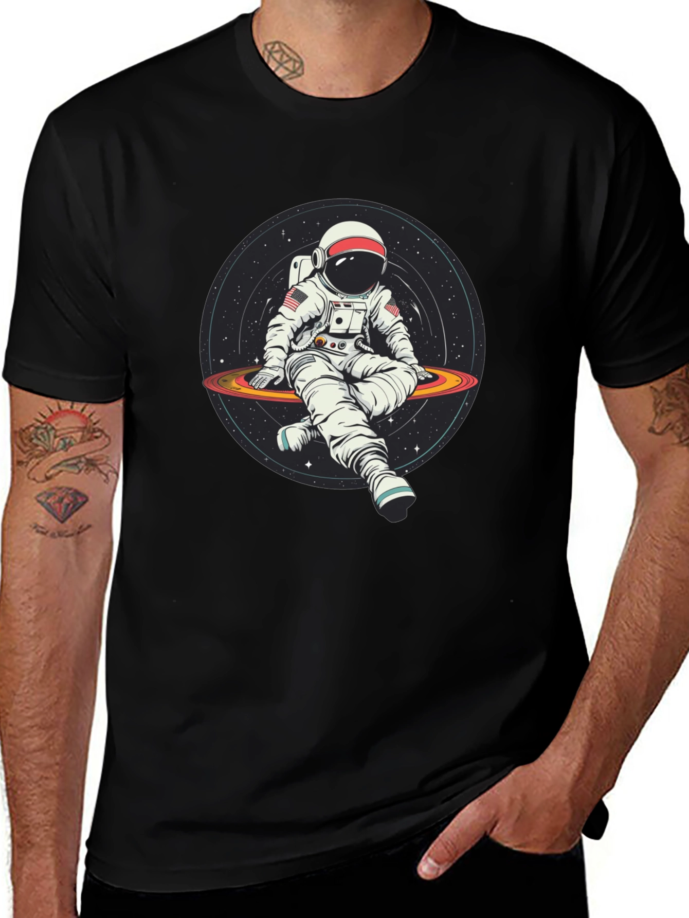Astronaut Galaxy T-Shirt - Space Explorer Tee