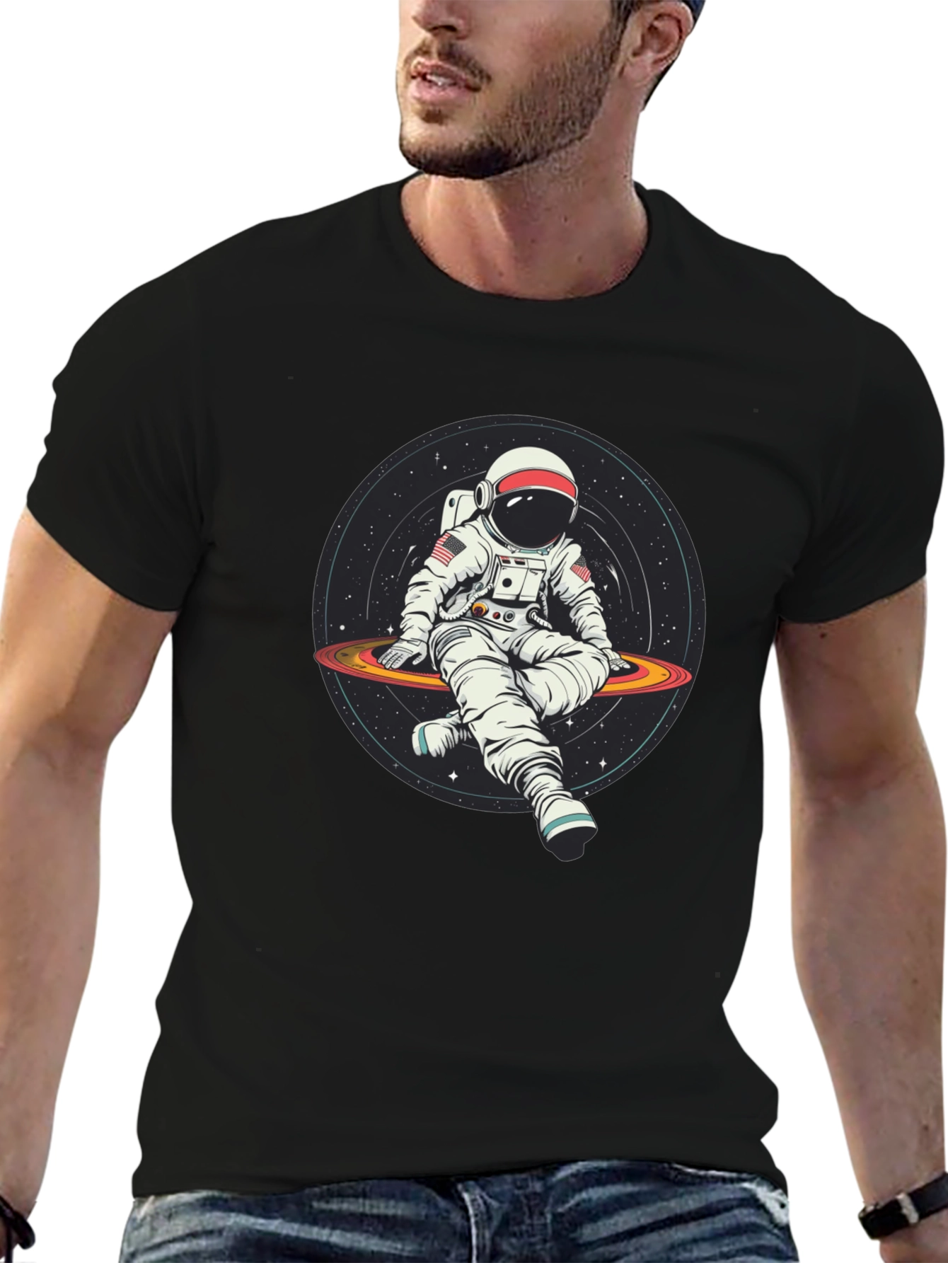 Astronaut Galaxy T-Shirt - Space Explorer Tee