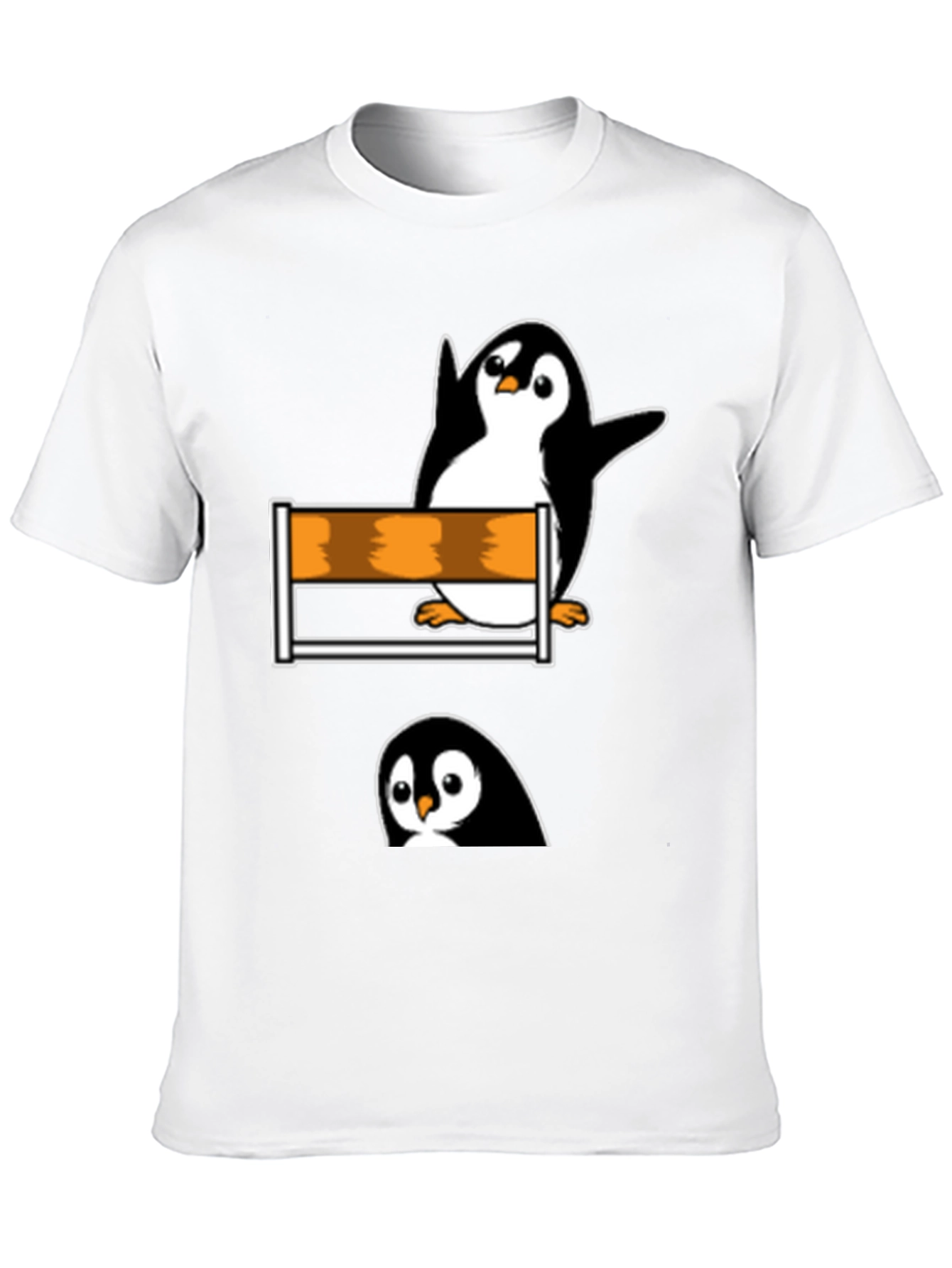 Penguin Hurdler Graphic Tee - Black