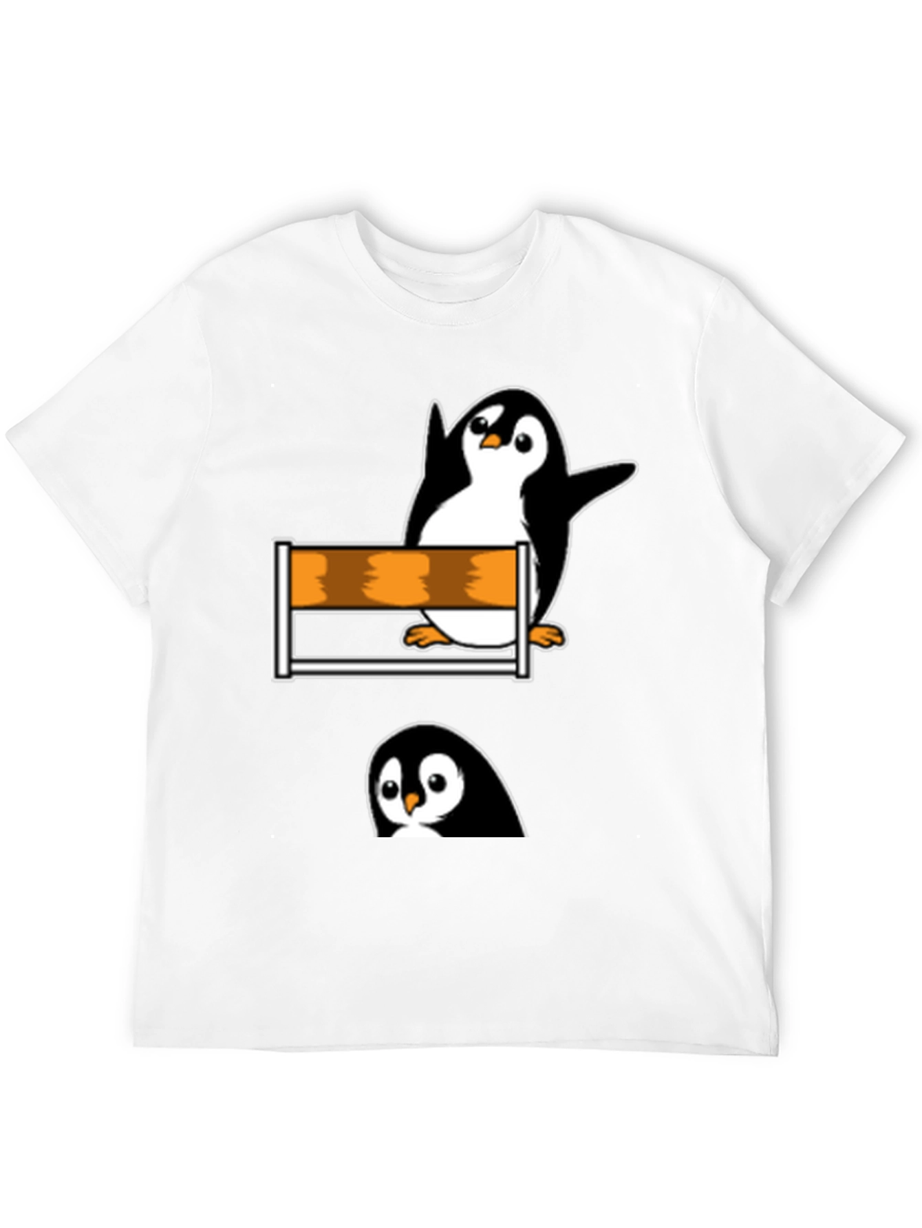 Penguin Hurdler Graphic Tee - Black