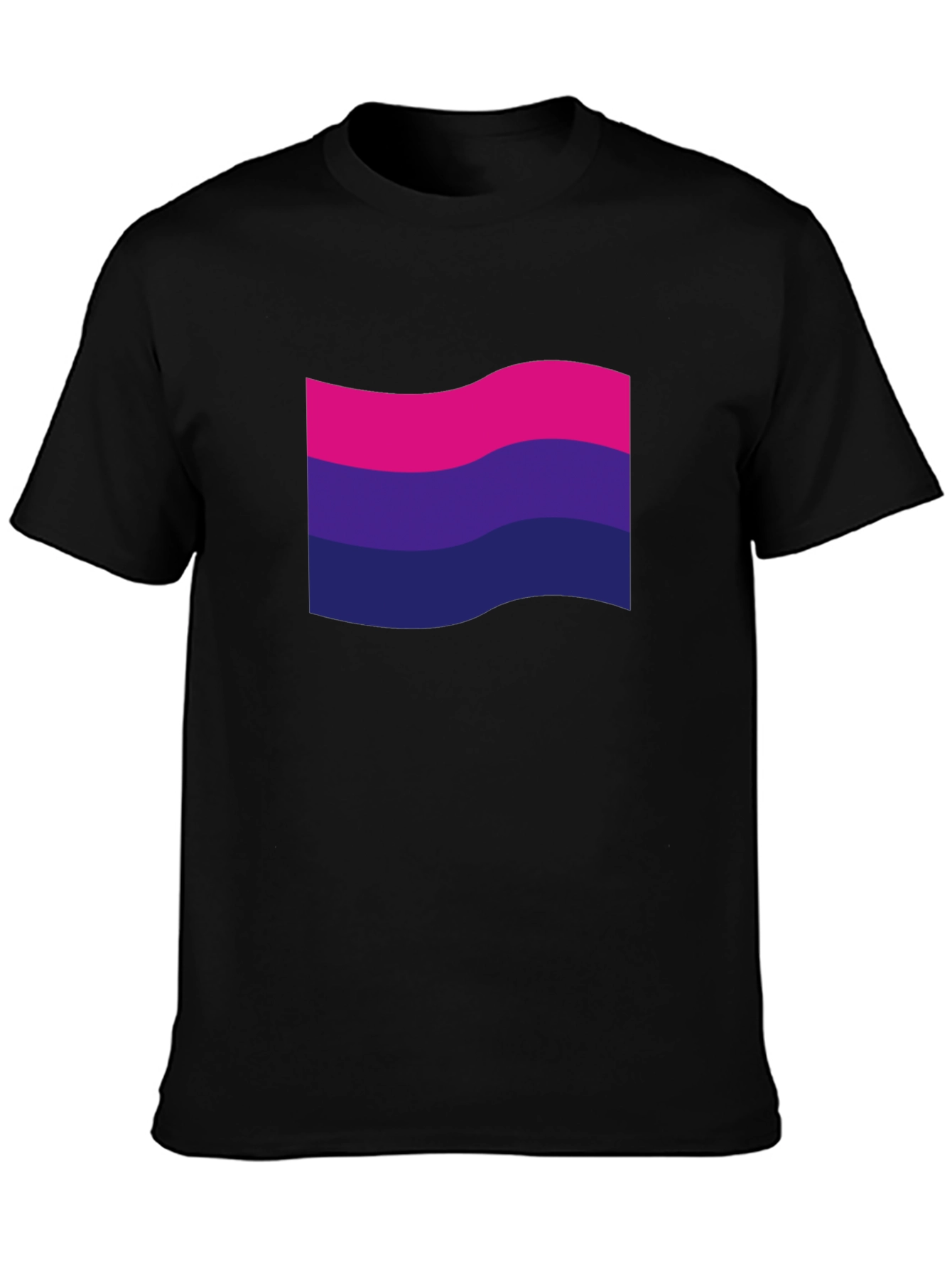 Bisexual Pride Flag T-Shirt - Black LGBTQ+ Tee