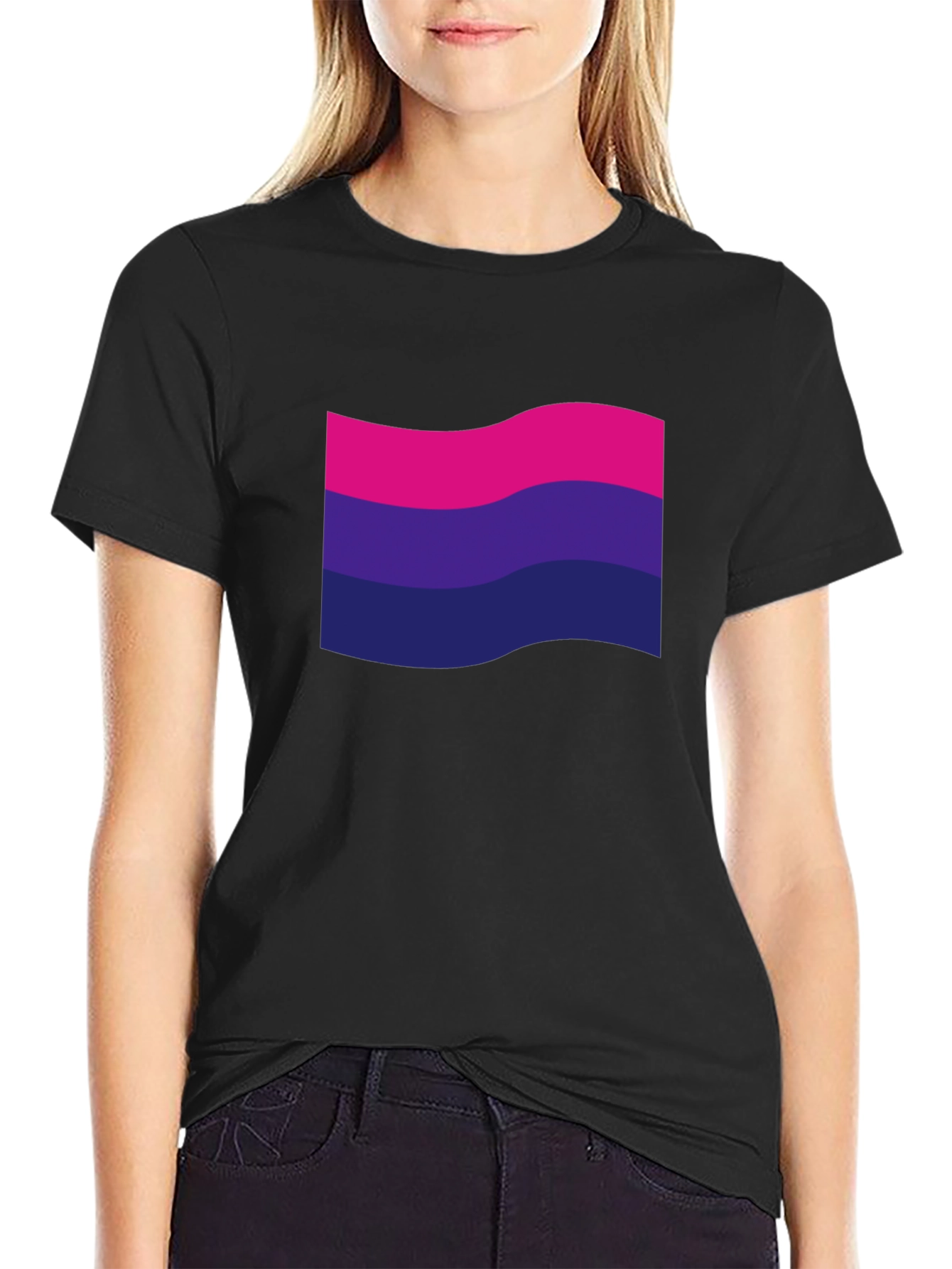 Bisexual Pride Flag T-Shirt - Black LGBTQ+ Tee