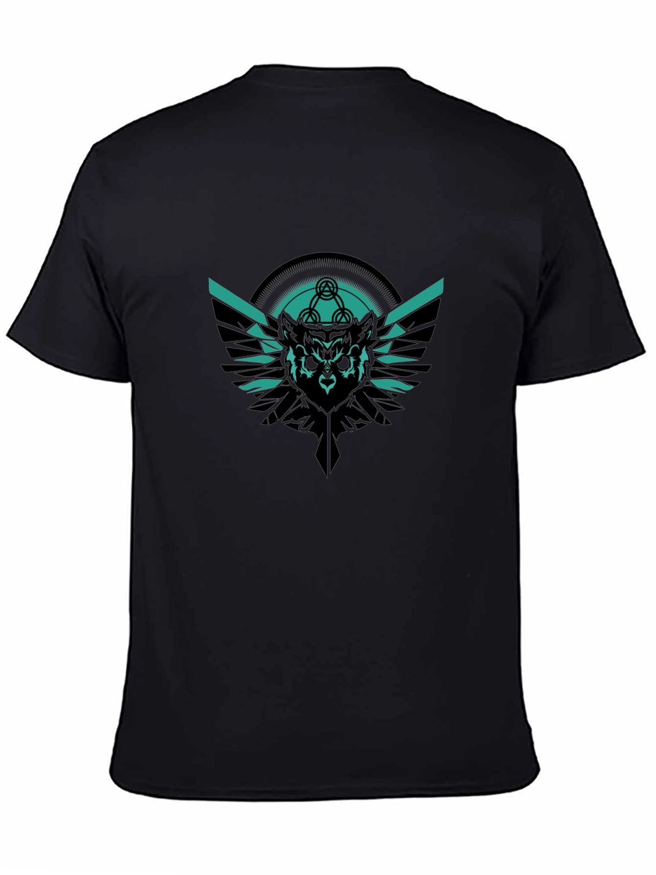 Owl Graphic Black T-Shirt