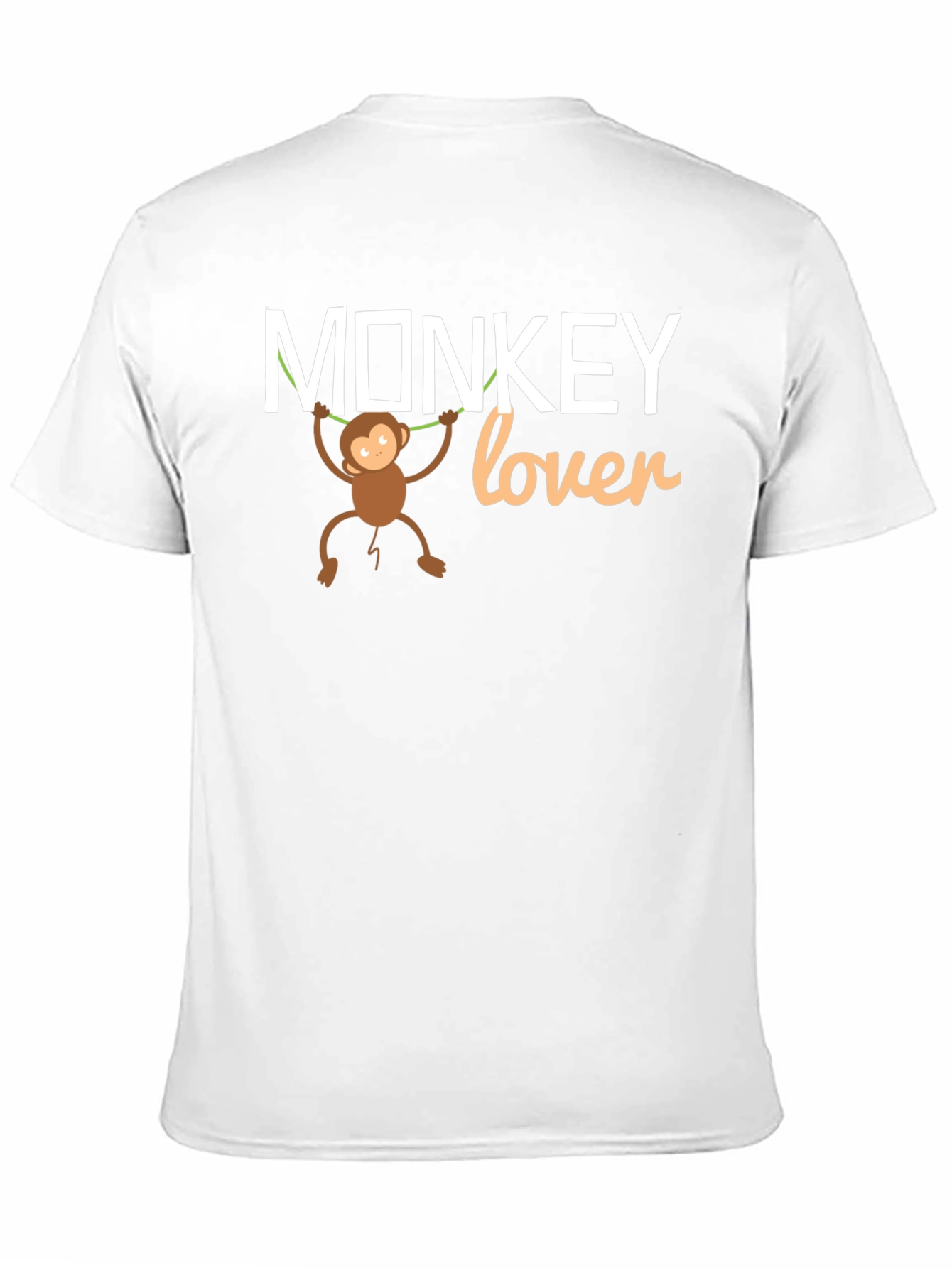 Monkey Lover Graphic Tee - Black Cotton T-Shirt