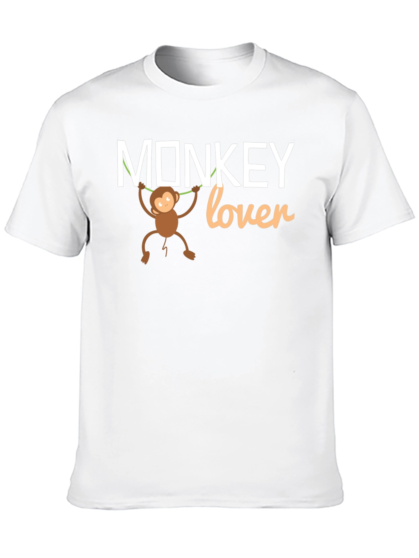 Monkey Lover Graphic Tee - Black Cotton T-Shirt