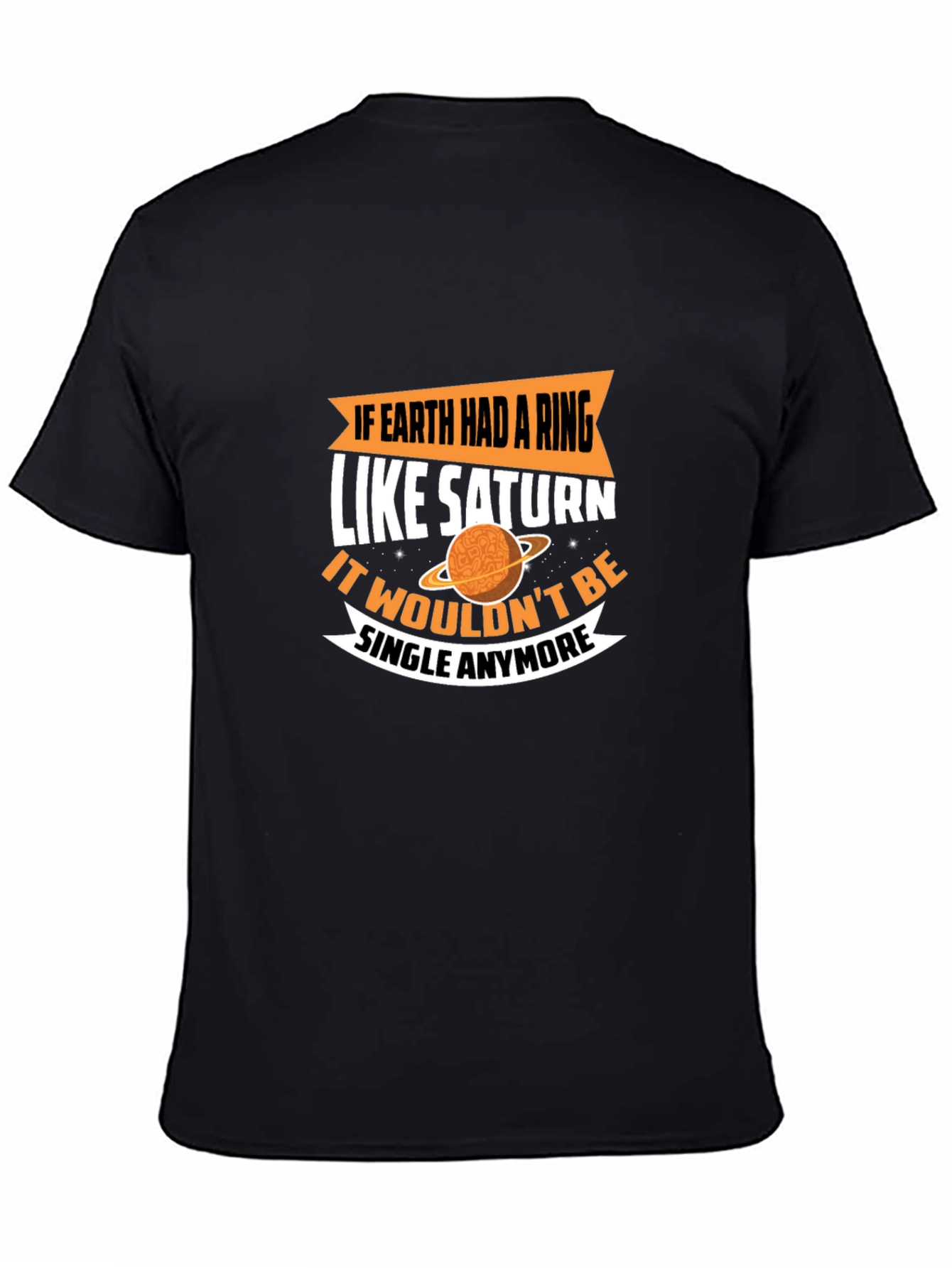 Earth Saturn Ring Graphic T-Shirt