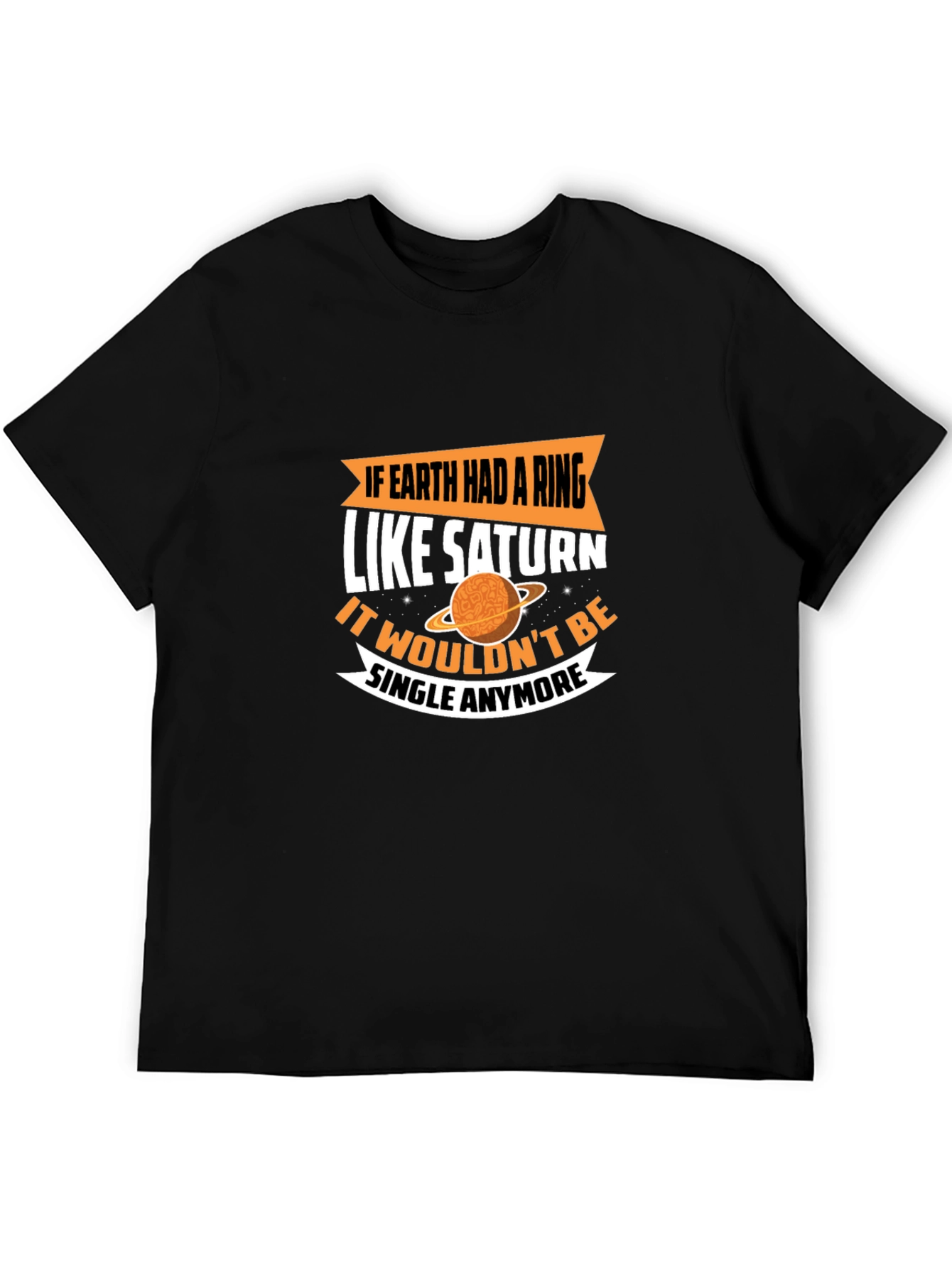 Earth Saturn Ring Graphic T-Shirt