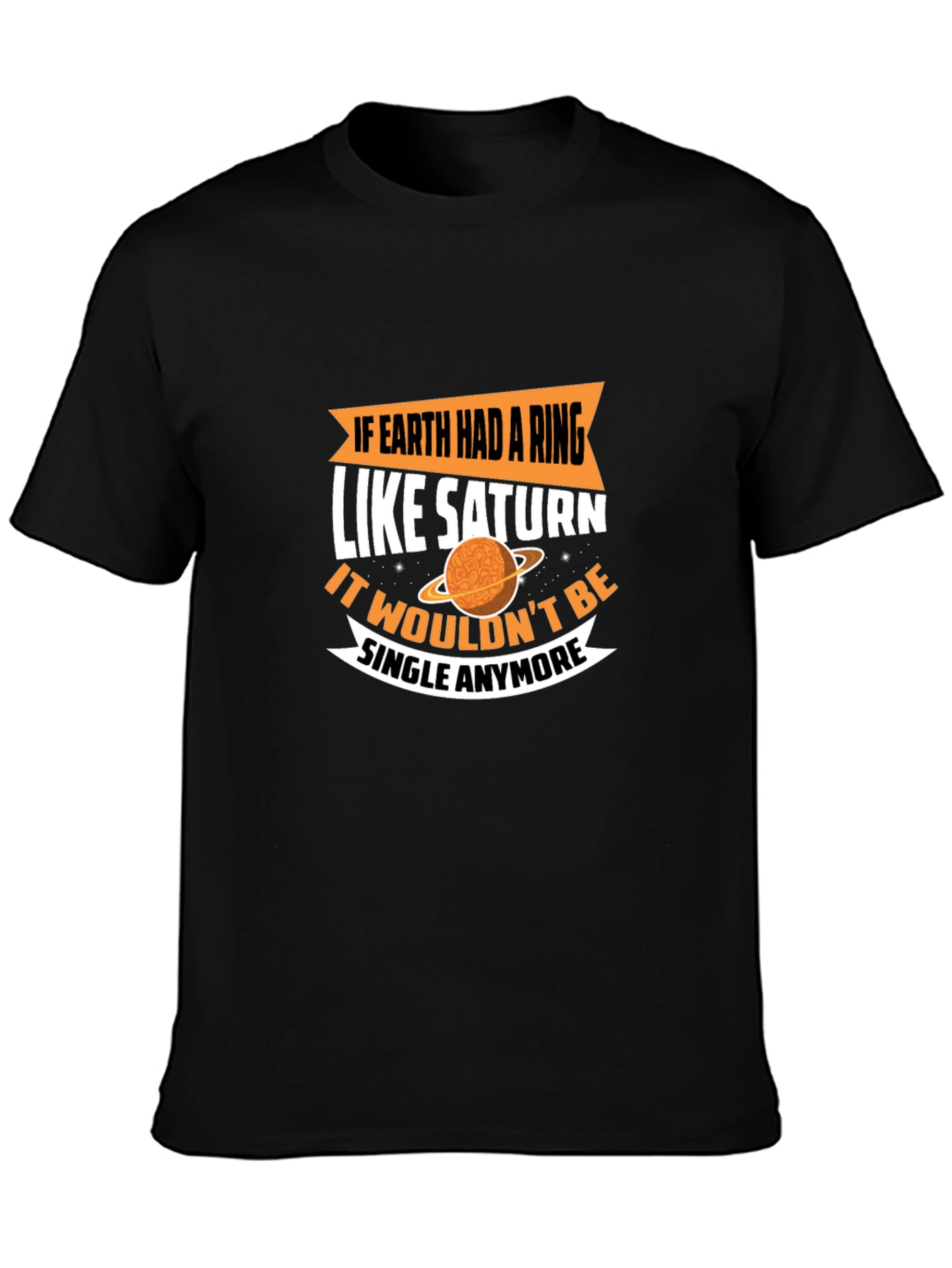Earth Saturn Ring Graphic T-Shirt