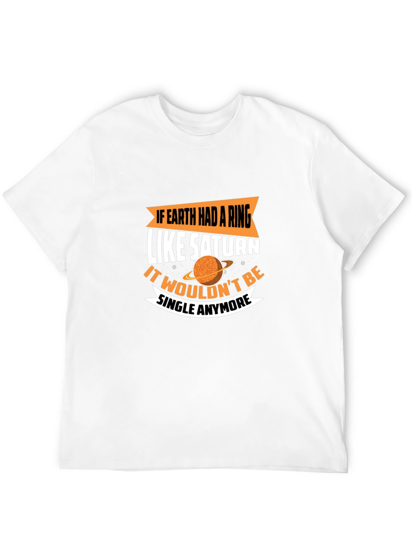 Earth Saturn Ring Graphic T-Shirt