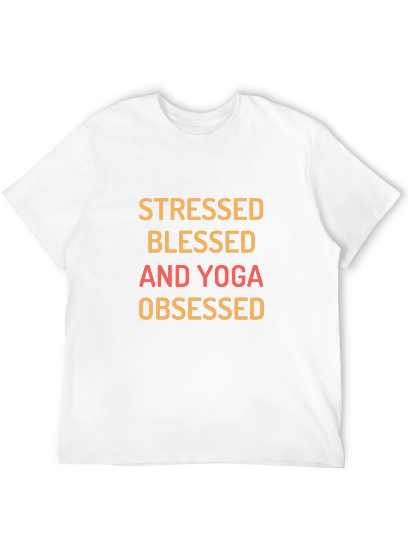 Stressed Blessed Yoga Obsessed Graphic Tee